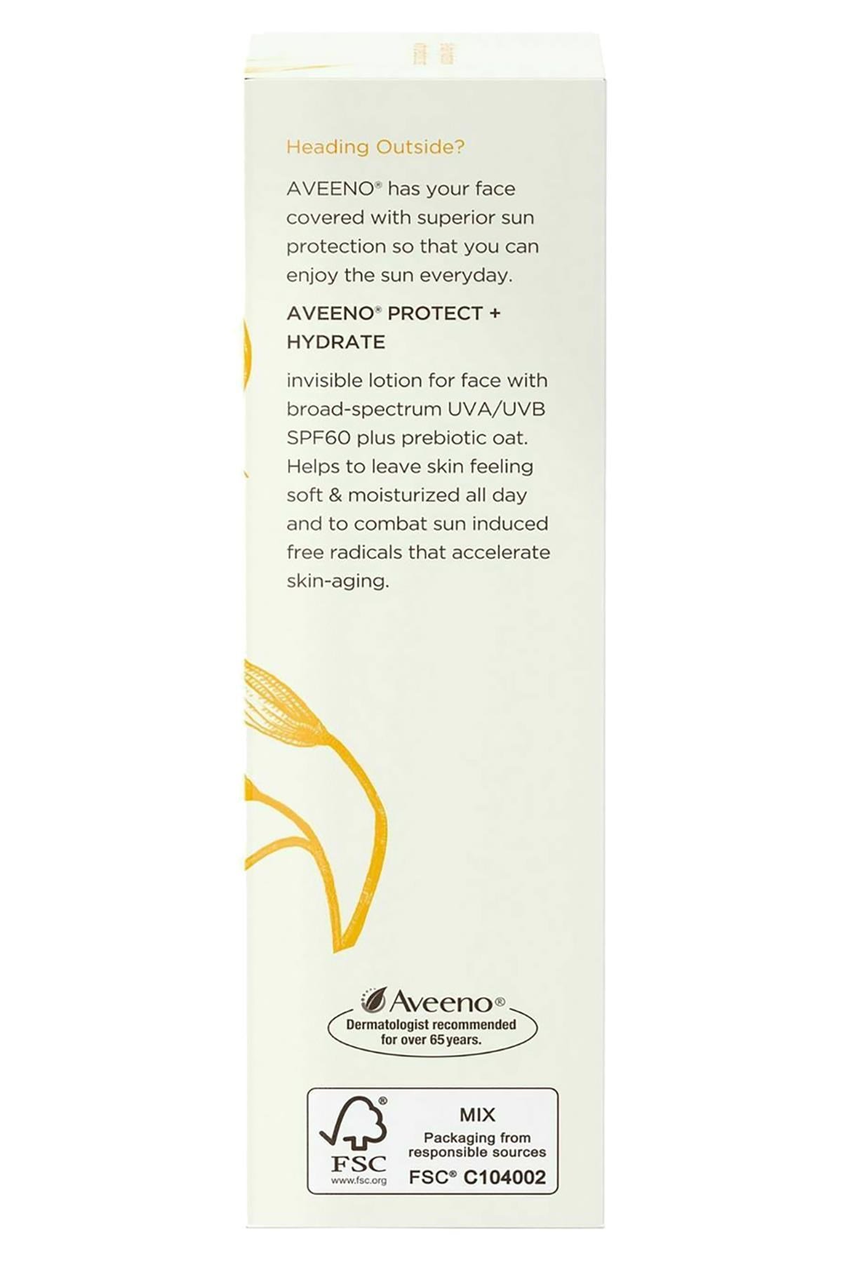 Aveeno Protect+Hydrate SPF60 Yüz İçin Güneş Kremi 60ML
