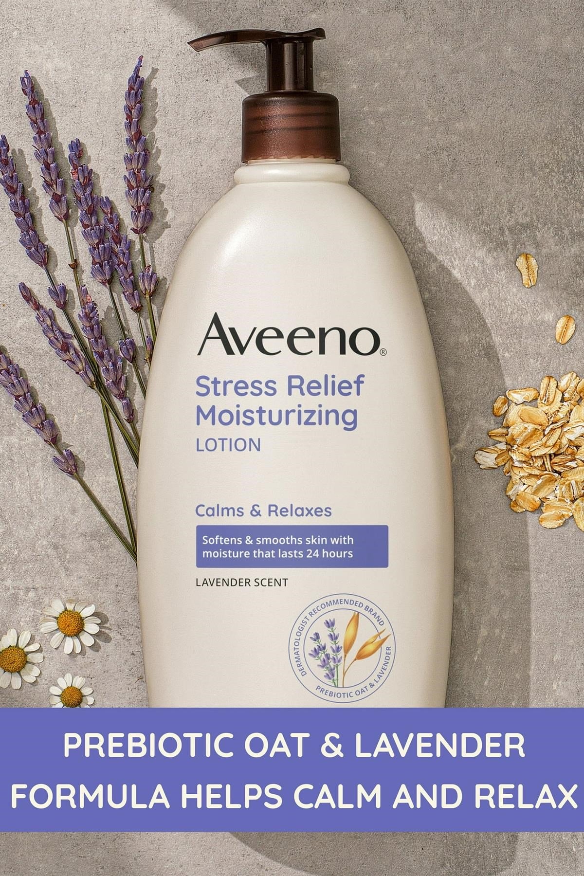 Aveeno Stress Relief Lavanta Kokulu Nemlendirici Vücut Losyonu 532ML