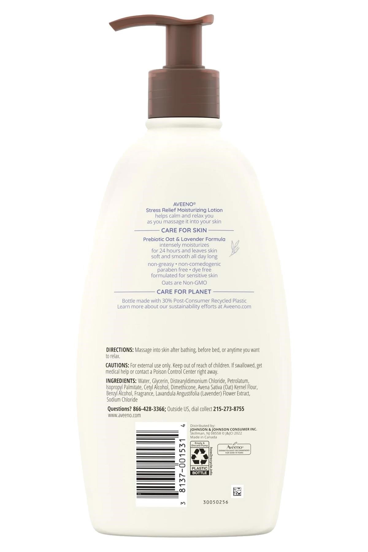 Aveeno Stress Relief Lavanta Kokulu Nemlendirici Vücut Losyonu 532ML