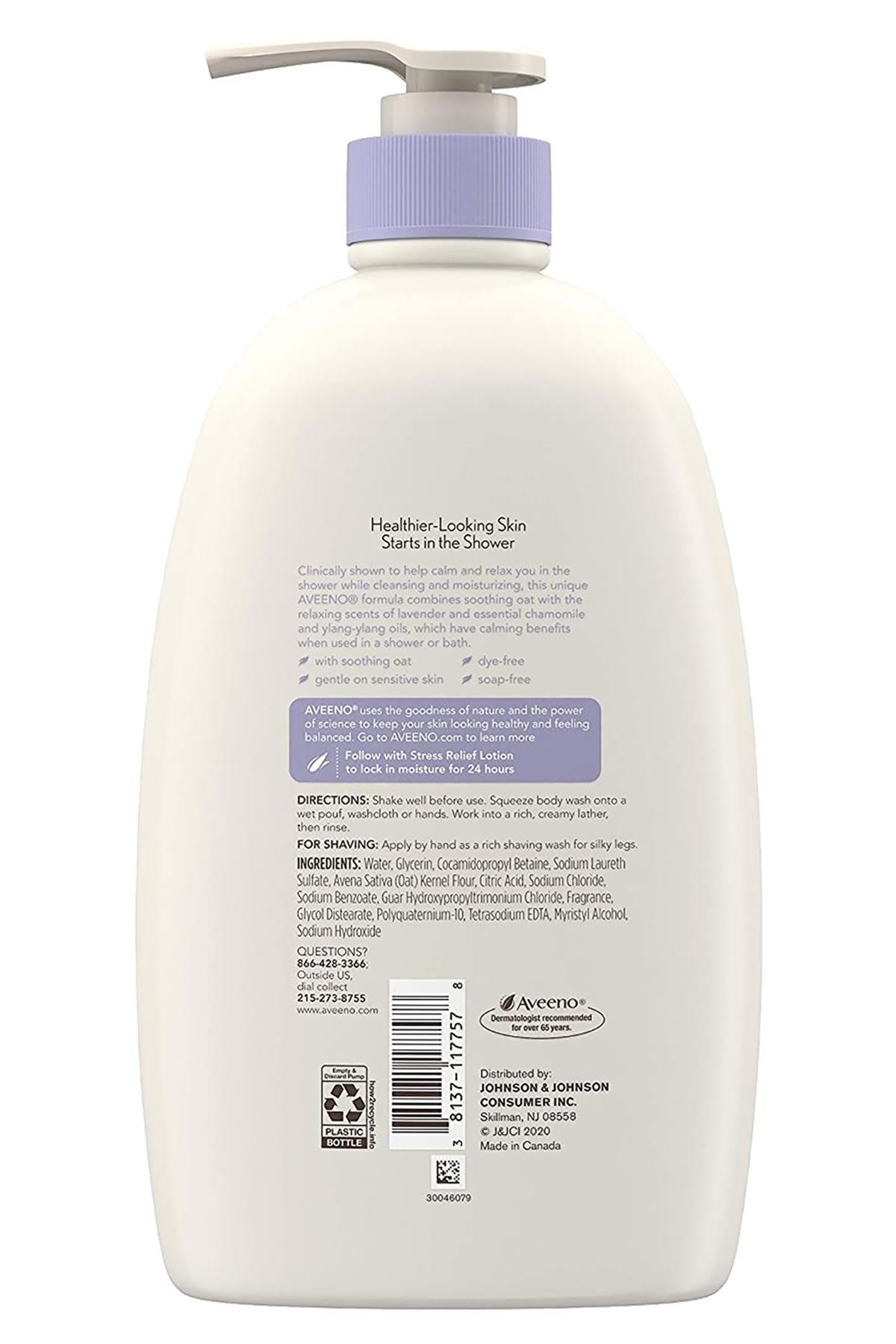 Aveeno Stress Relief Lavanta Kokulu Vücut Şampuanı 975ML