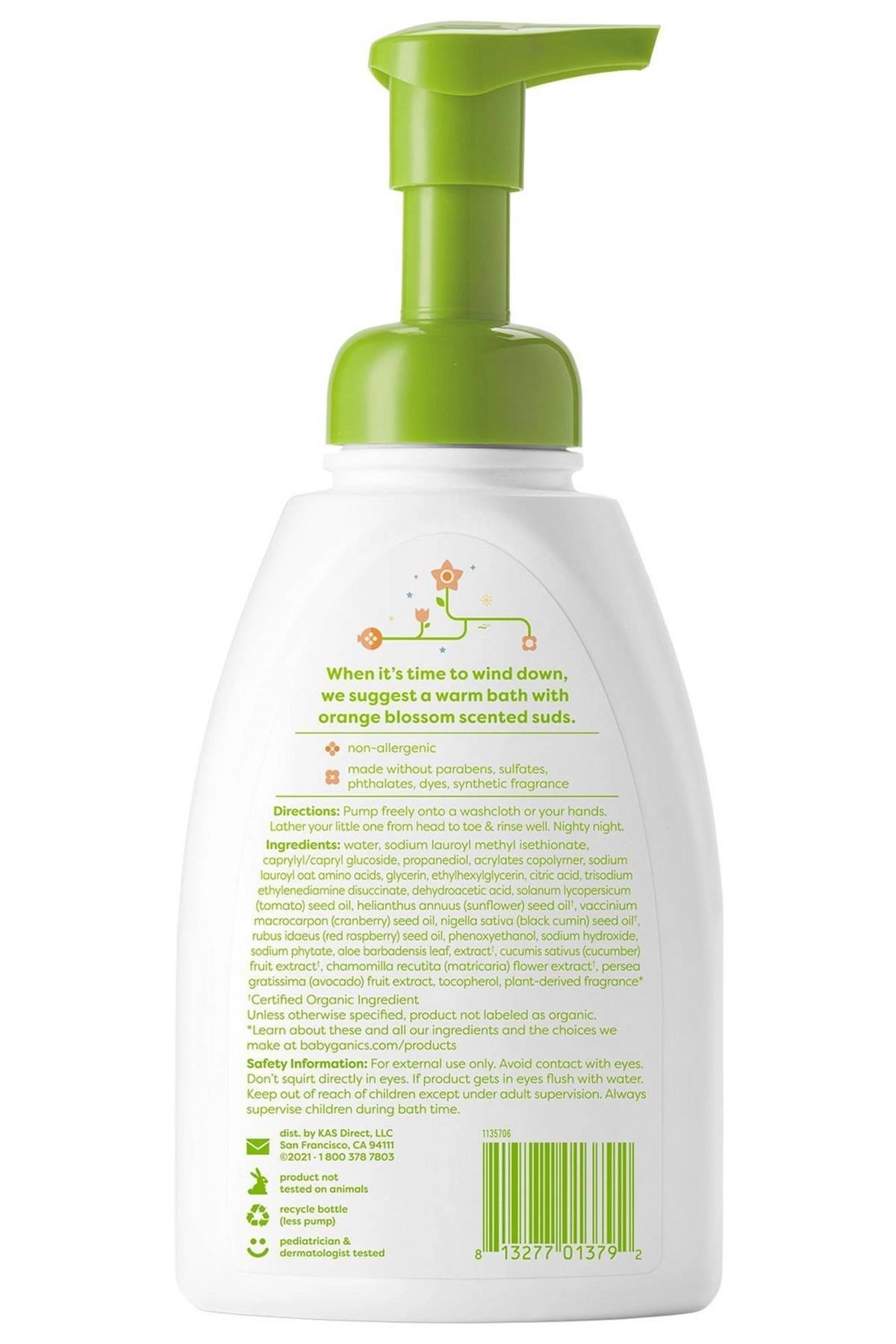 Babyganics Portakal Çiçeği Kokulu Bebek Şampuanı 473ML