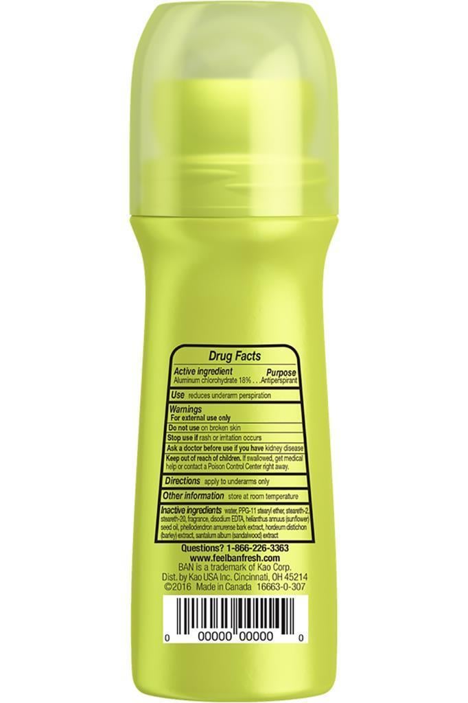 Ban Regular Roll-On Antiperspirant Deodorant 103ML