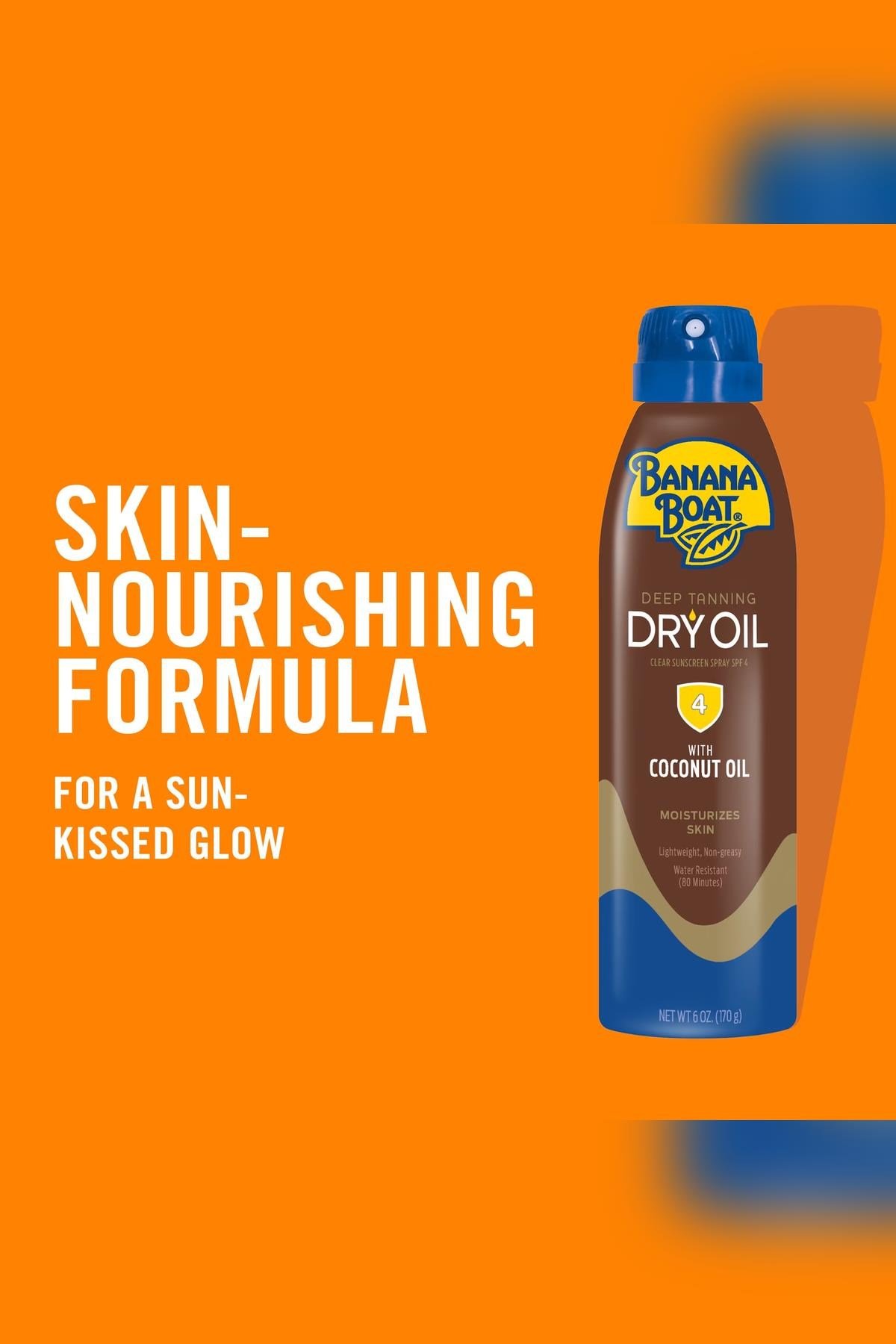 Banana Deep Tanning Dry Oil SPF4 Bronzlaştırıcı Güneş Spreyi 170GR