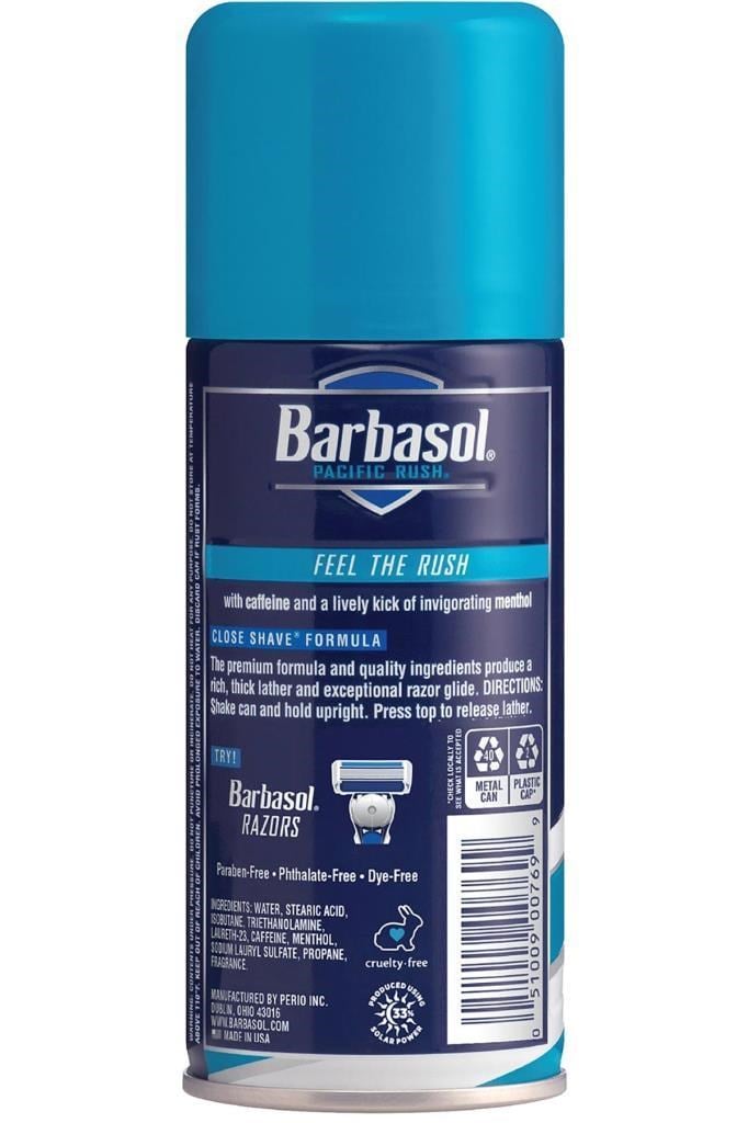 Barbasol Pasific Rush Kafein ve Mentollü Canlandırıcı Tıraş Köpüğü 198GR
