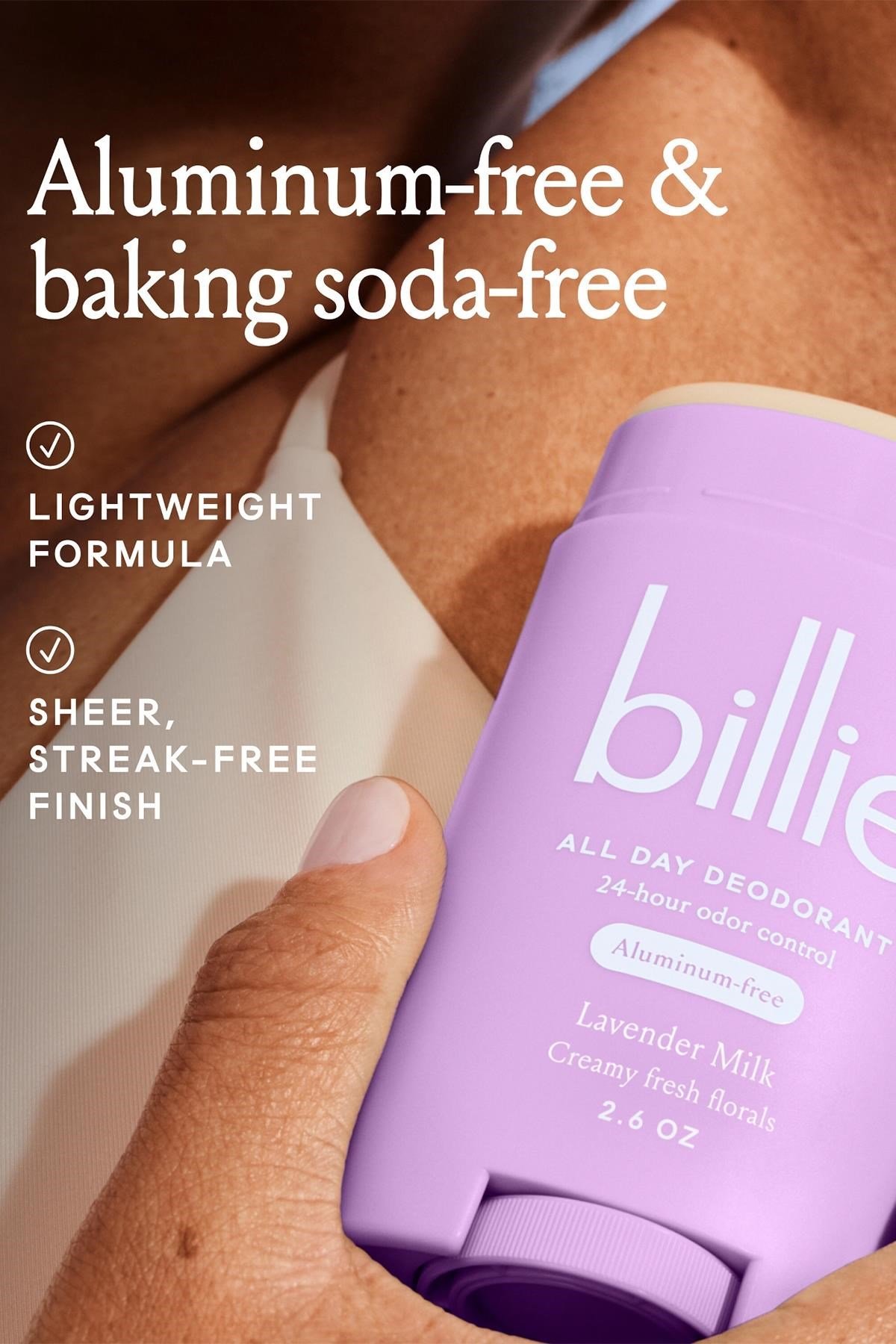 Billie Lavender Milk Alüminyumsuz Stick Deodorant 74GR