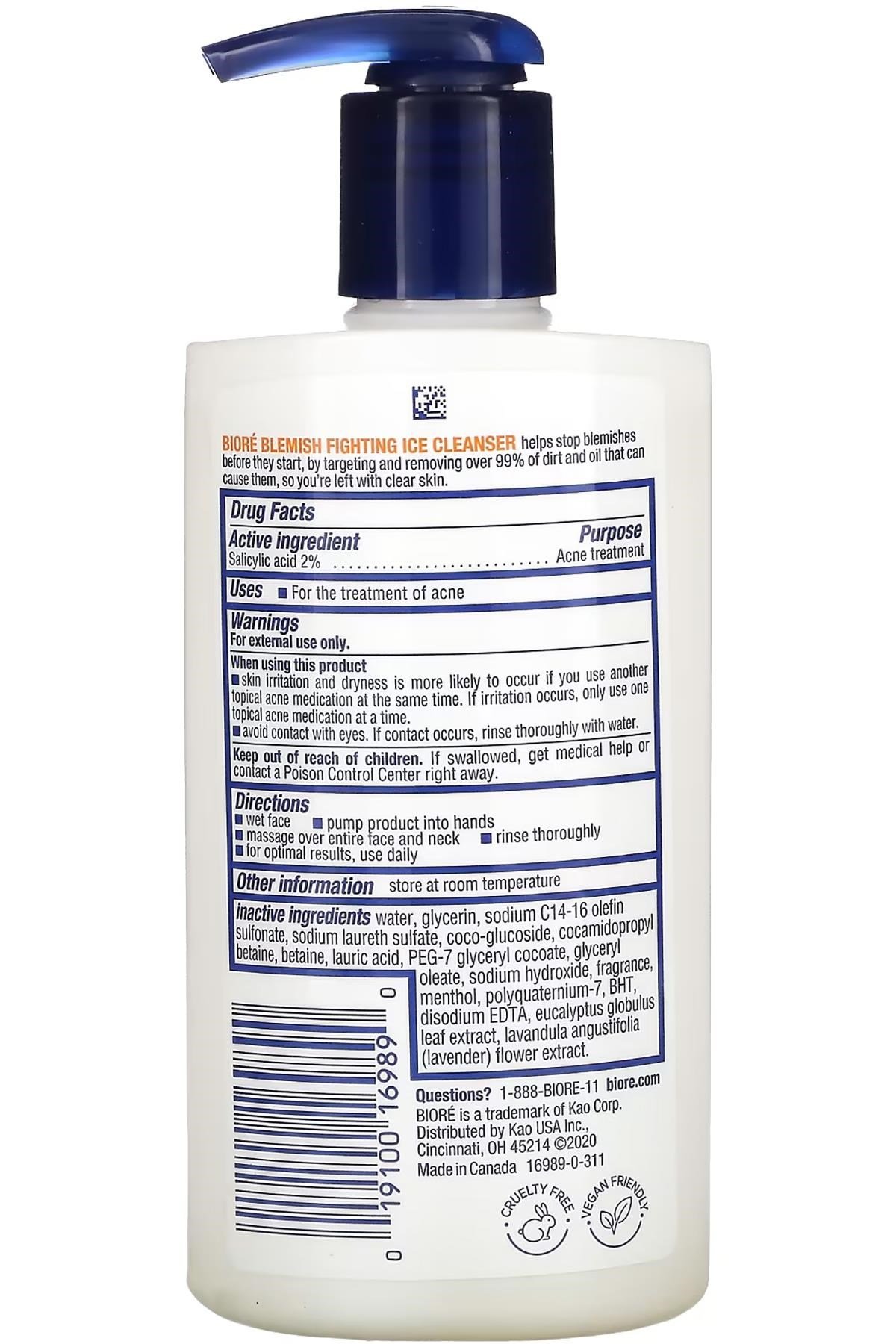 Biore Leke ve Akne Karşıtı Yağsız Yüz Temizleme Jeli 200ML