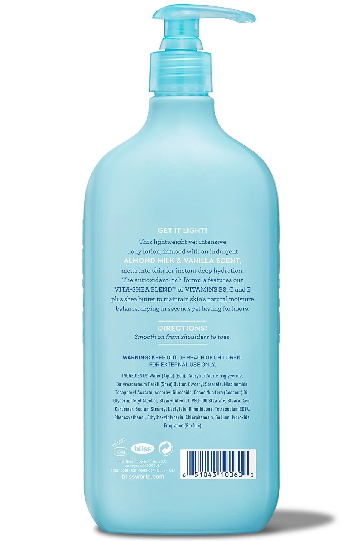 Bliss Badem Sütü ve Vanilya Vücut Losyonu 470ML