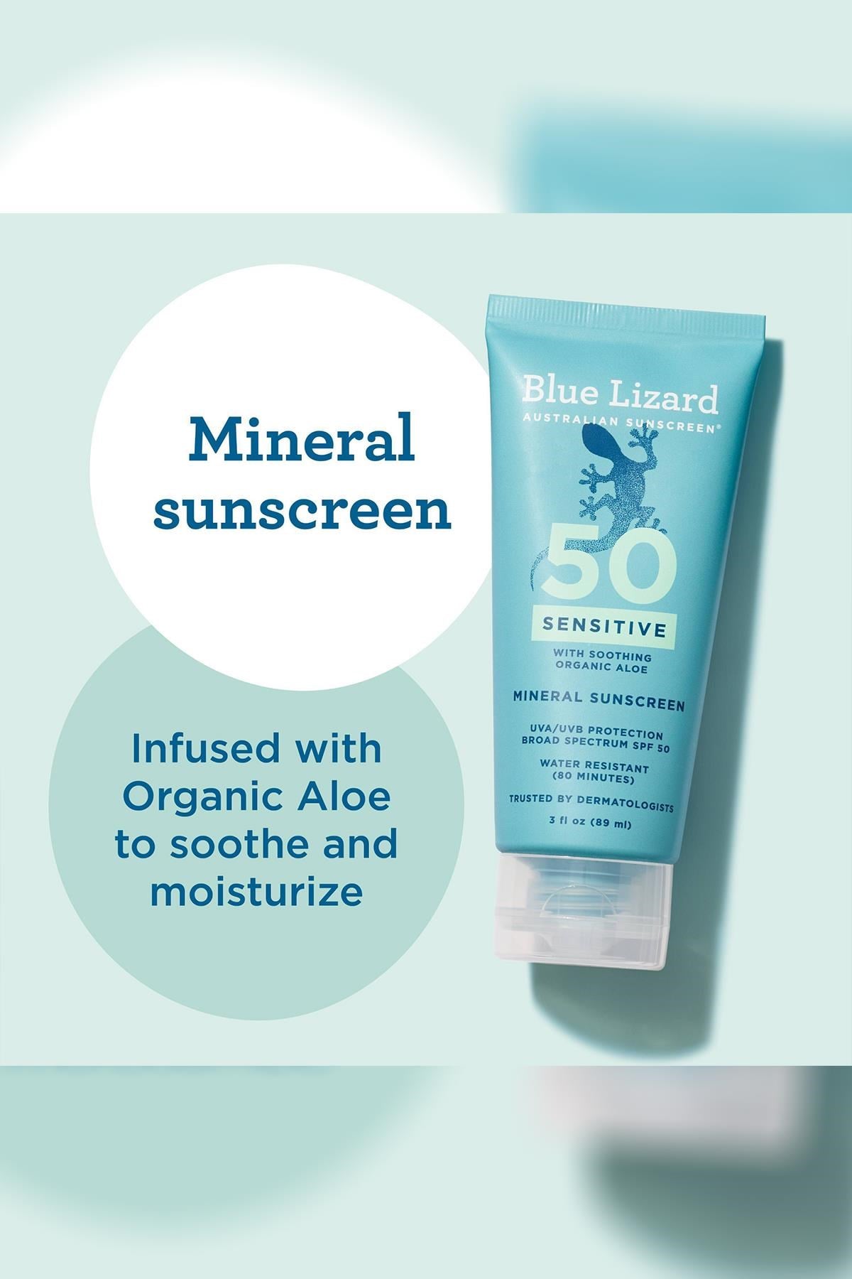 Blue Lizard Sensitive SPF50 Hassas Ciltler İçin Mineral Güneş Kremi 89ML
