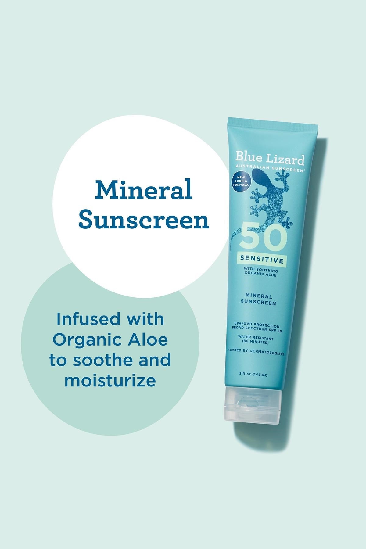 Blue Lizard Sensitive SPF50 Hassas Ciltler İçin Mineral Güneş Kremi 148ML