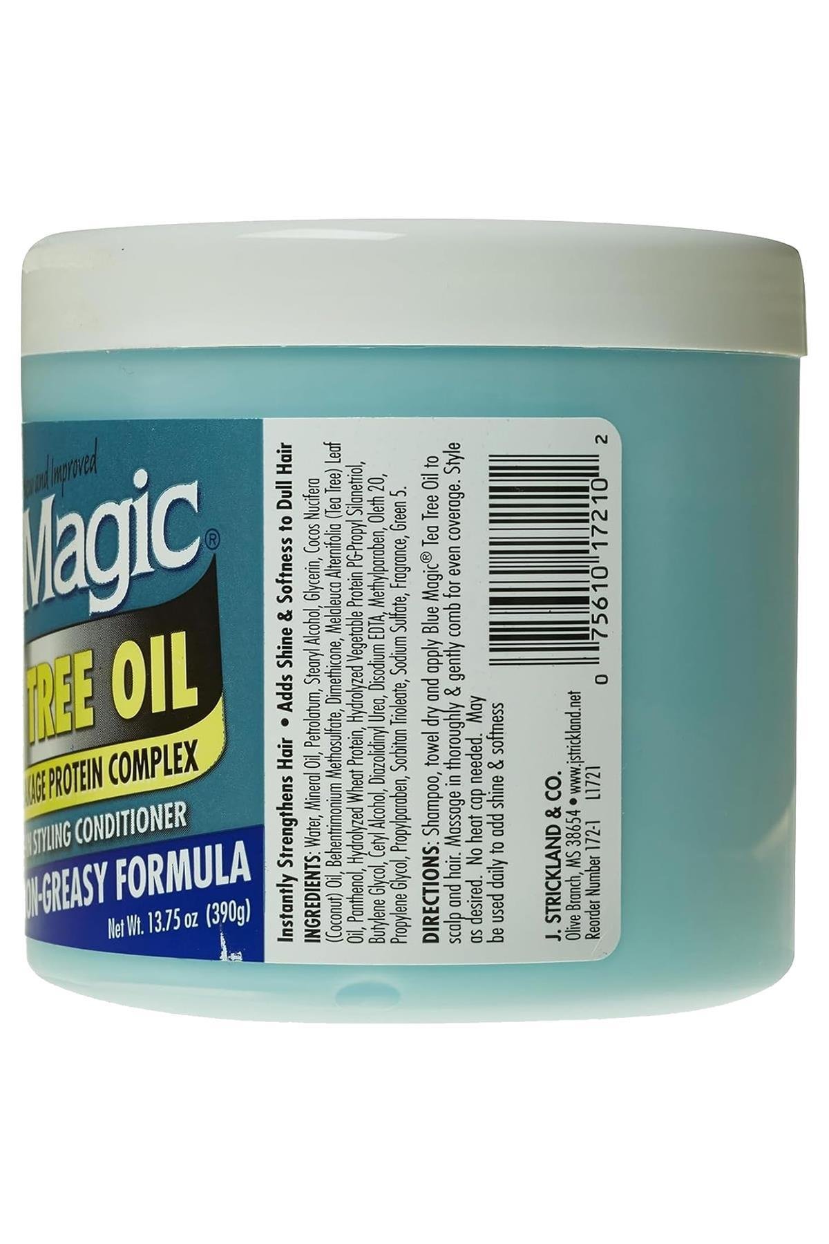 Blue Magic Tea Tree Oil Durulanmayan Şekillendirici Saç Kremi 390GR
