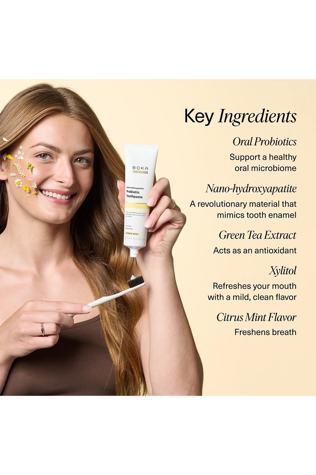 Boka Citrus Mint n-Ha Florürsüz Diş Macunu 96GR