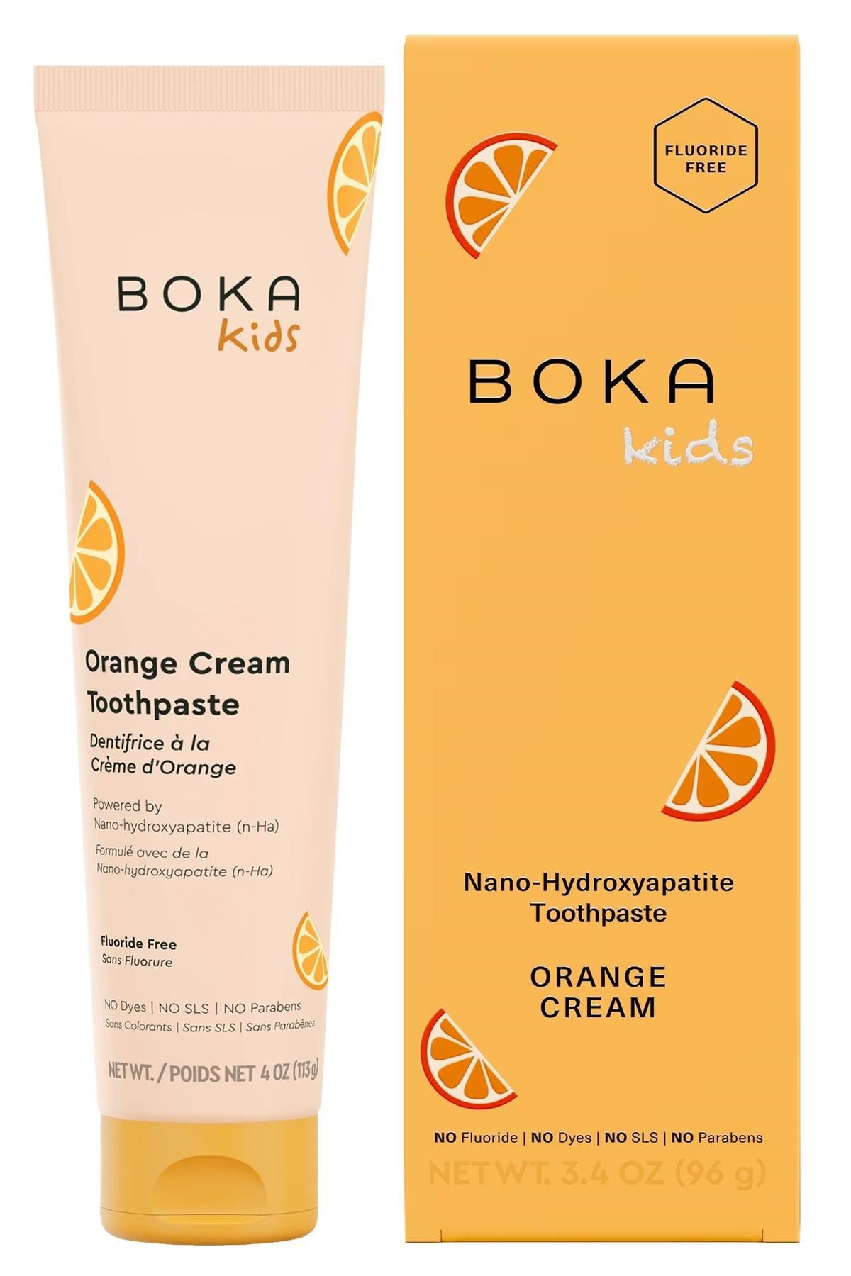 Boka Kids Orange Cream Nano-Hydroxyapatite Çocuk Diş Macunu 96GR