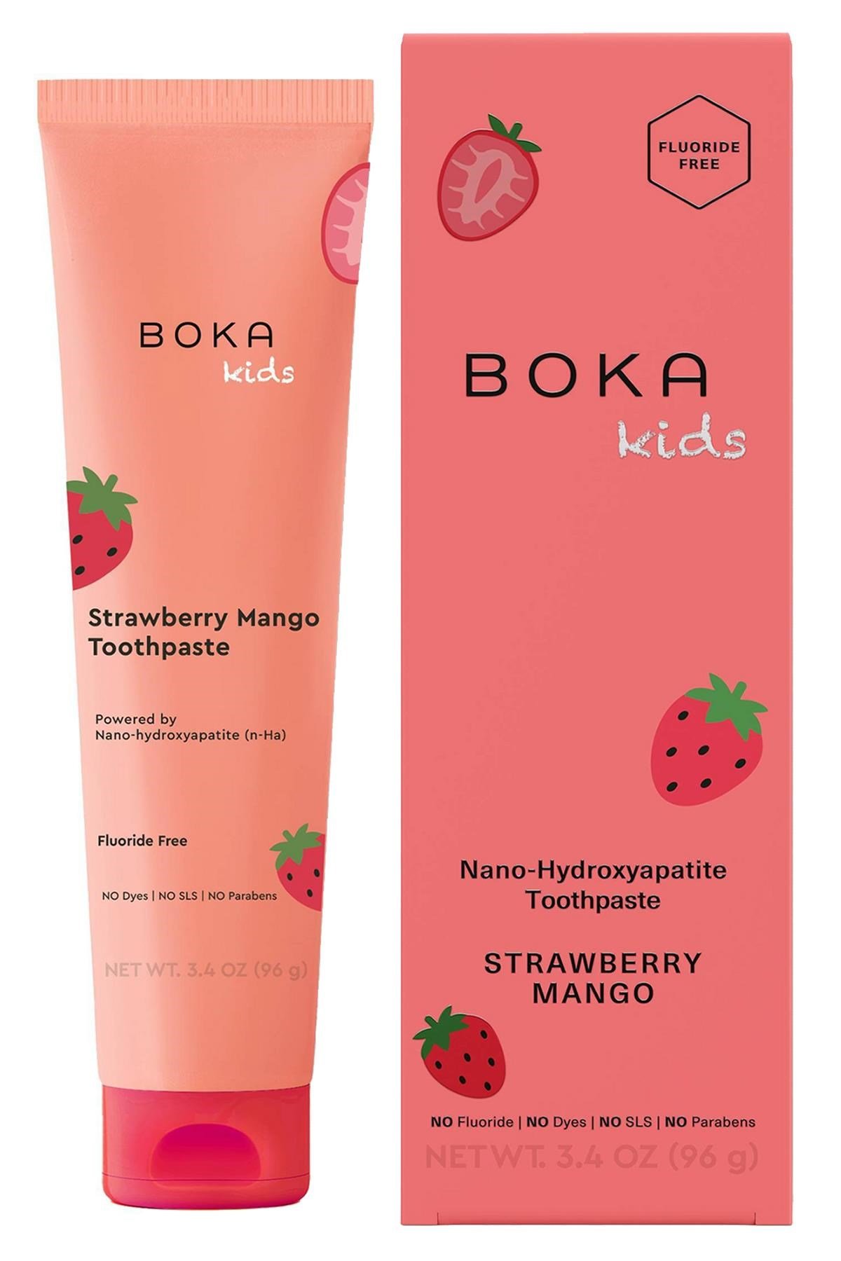 Boka Kids Strawberry Mango n-Ha Florürsüz Çocuk Diş Macunu 96GR