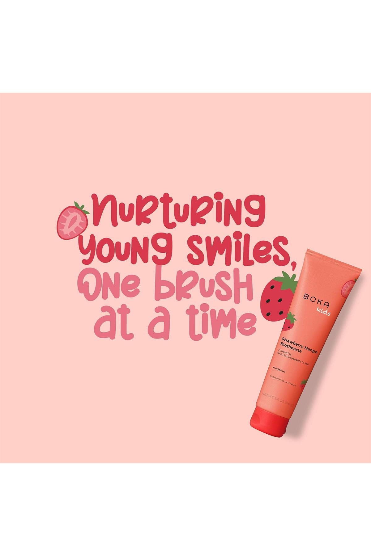 Boka Kids Strawberry Mango n-Ha Florürsüz Çocuk Diş Macunu 96GR