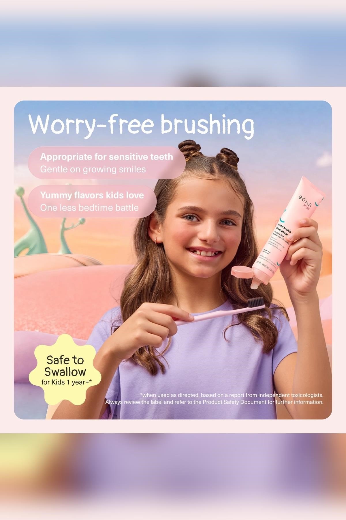 Boka Kids Watermelon Mint Nano-Hydroxyapatite Çocuk Diş Macunu 96GR
