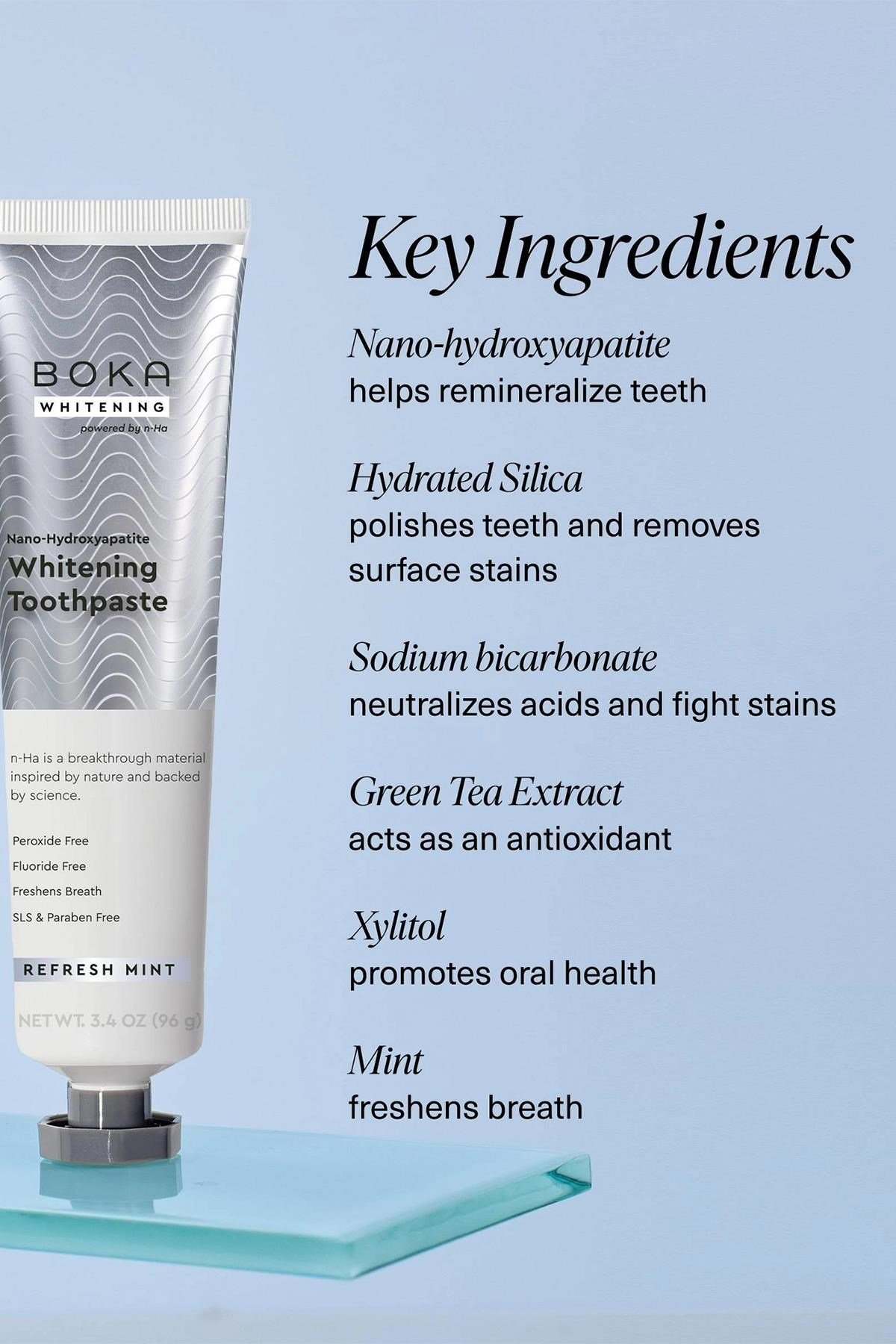 Boka Refresh Mint Whitening n-Ha Diş Macunu 96GR