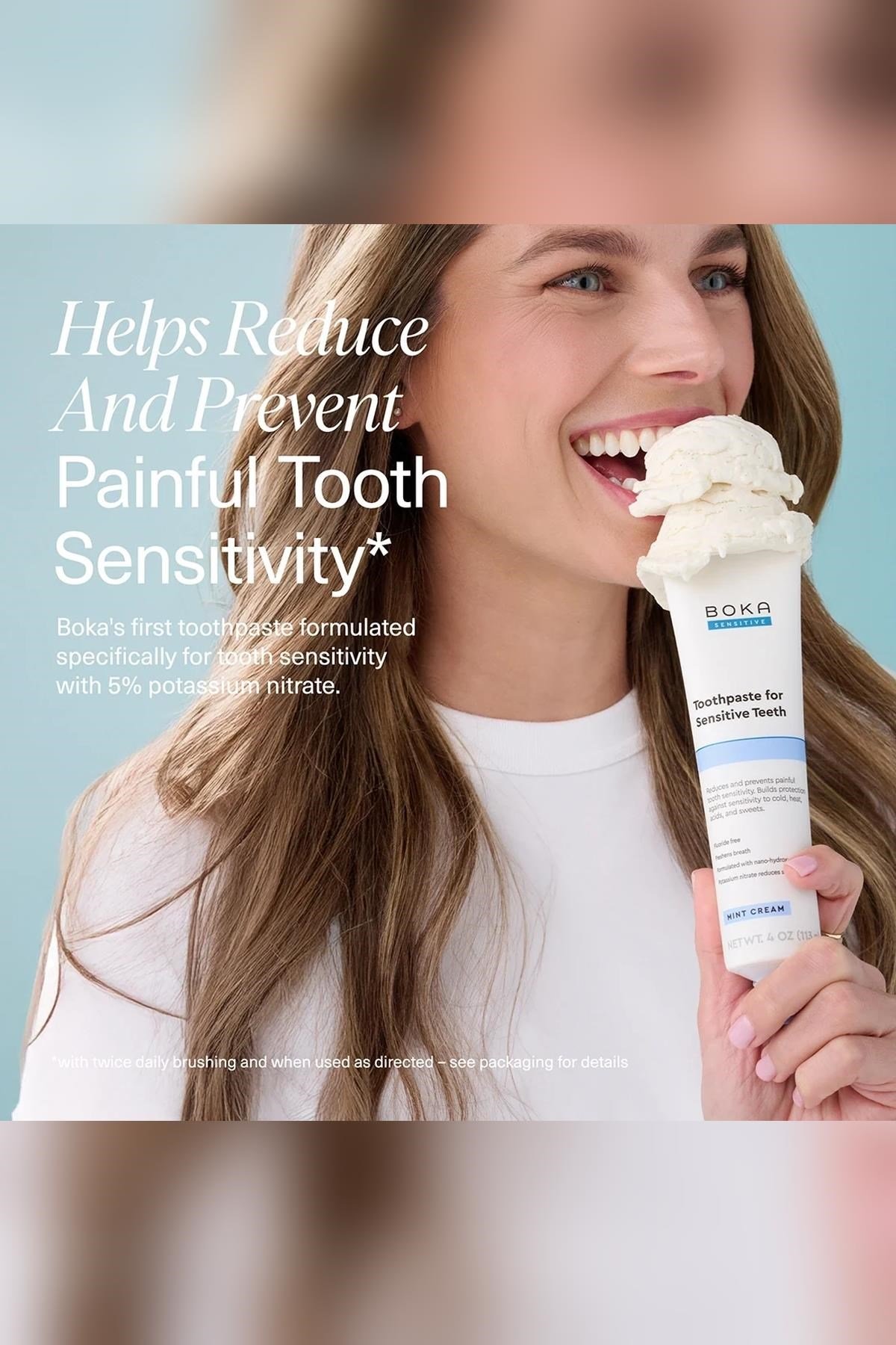 Boka Sensitive Mint Cream Nano-Hydroxyapatite Diş Macunu 96GR