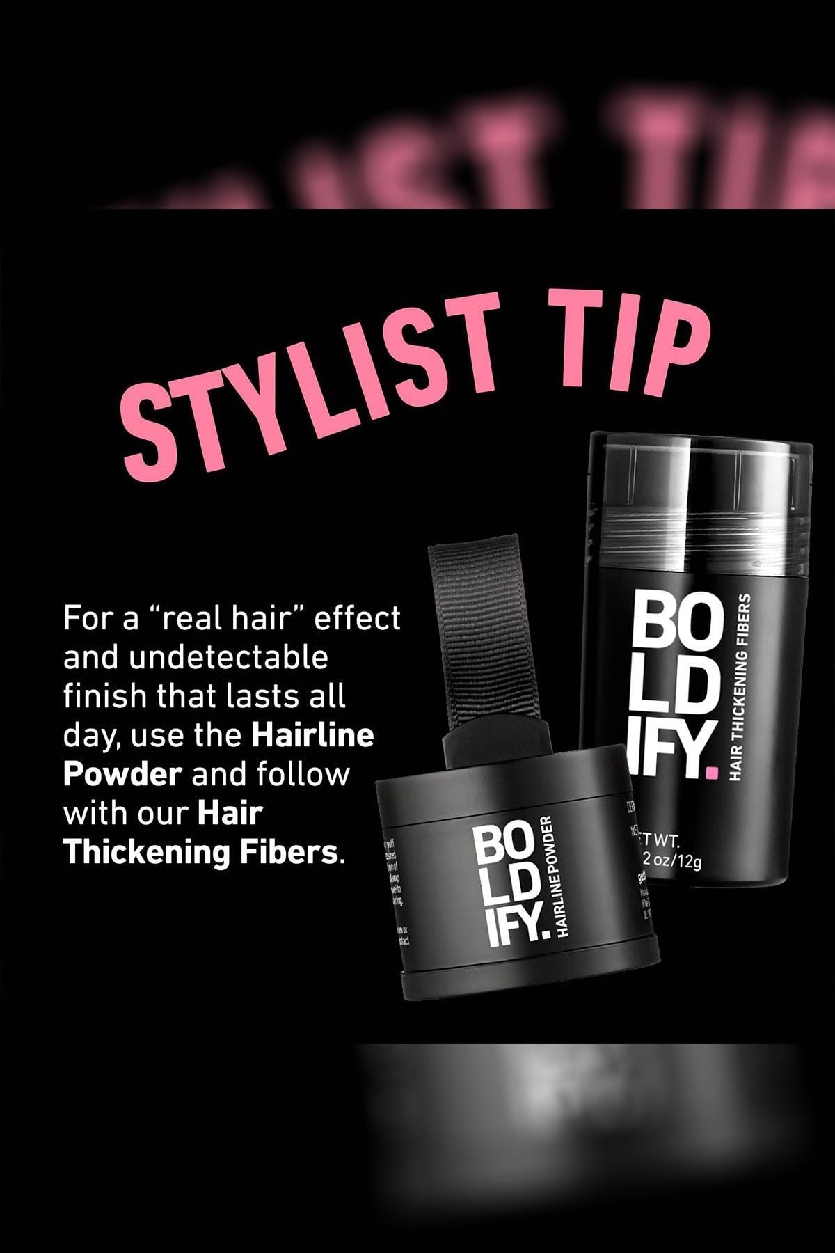 Boldify Hairline Powder Dip Kapatıcı Saç Pudrası Orta Kahve 4GR