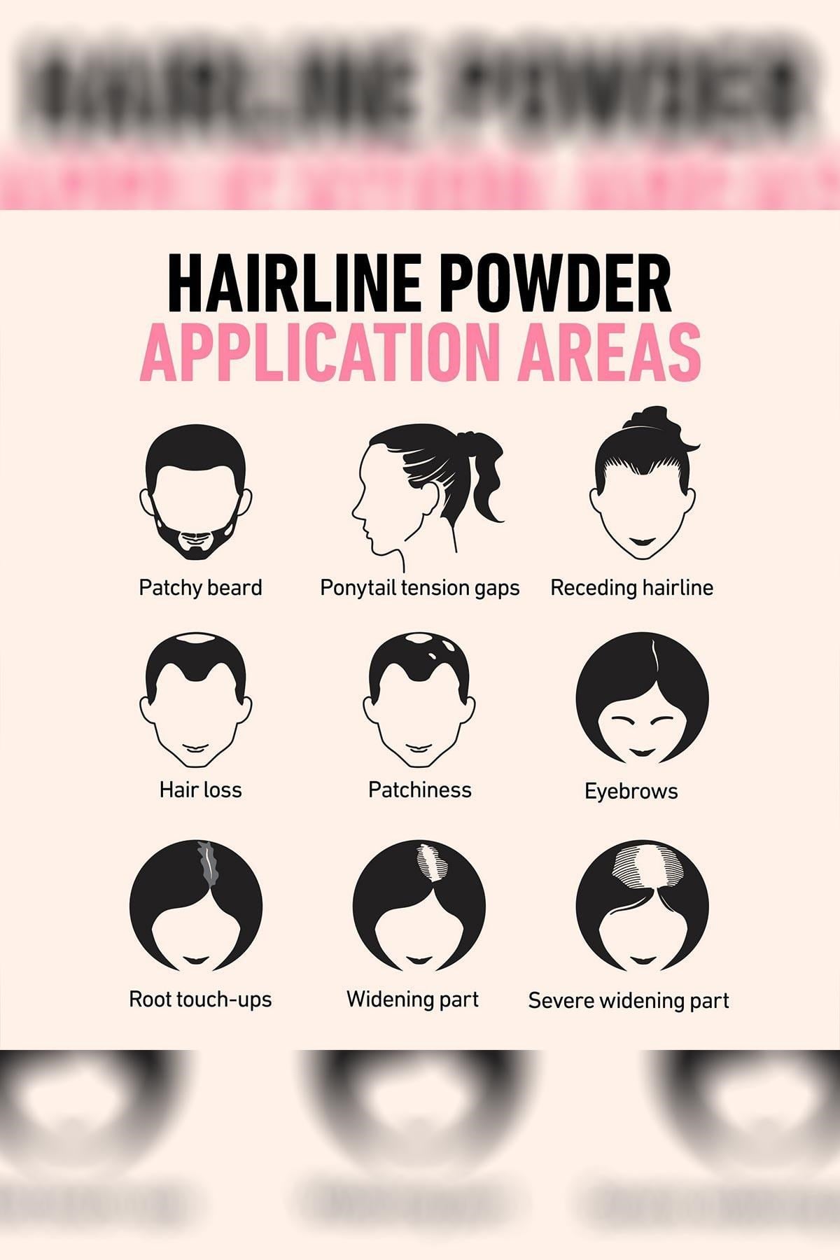 Boldify Hairline Powder Dip Kapatıcı Saç Pudrası Orta Kahve 4GR