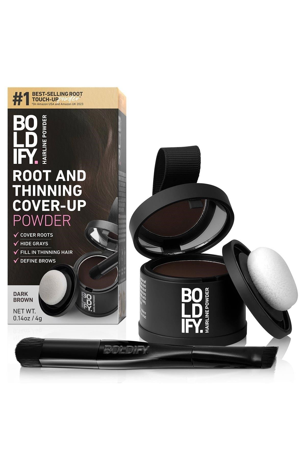 Boldify Hairline Powder Dip Kapatıcı Saç Pudrası Koyu Kahve 4GR