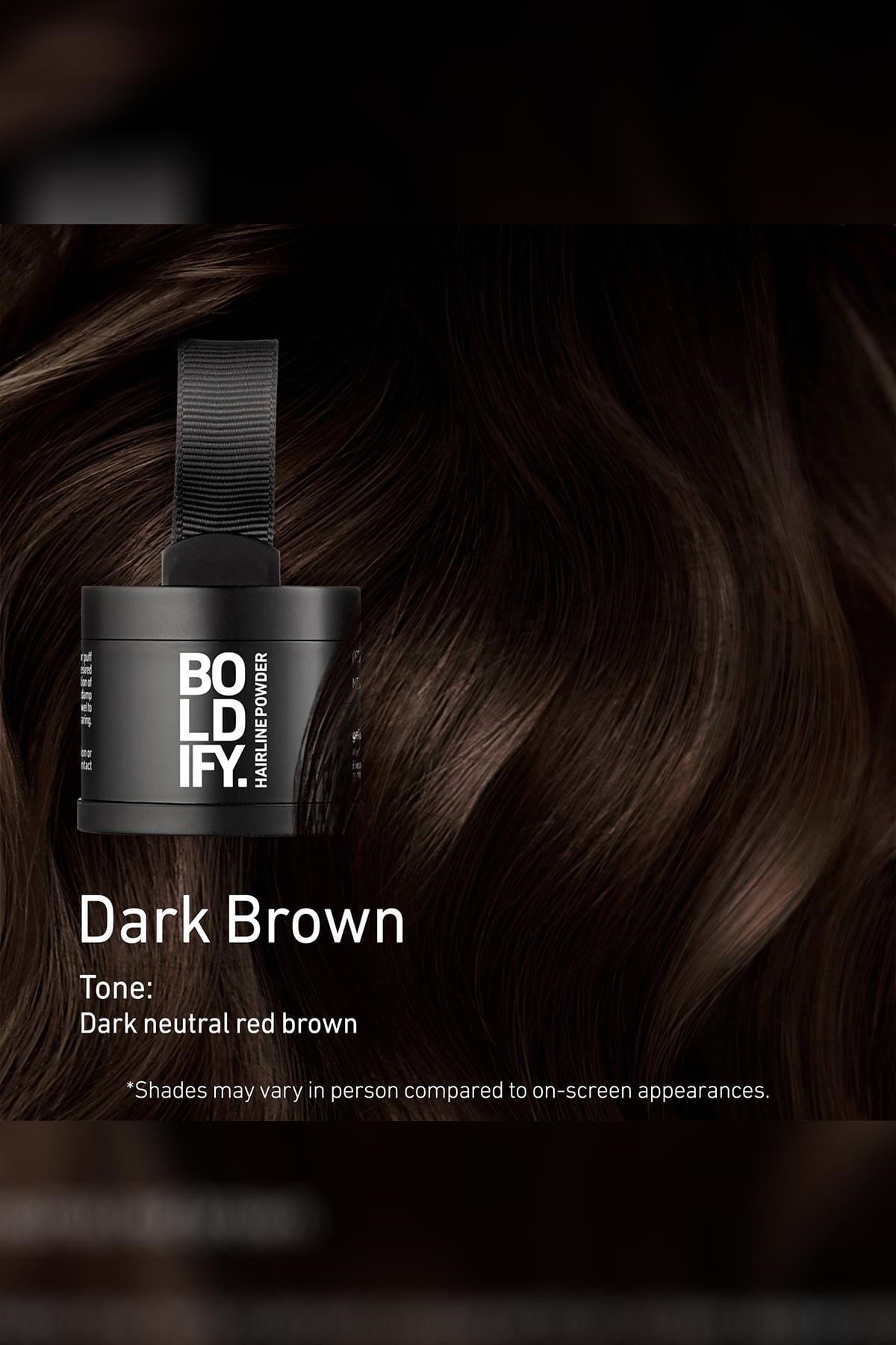 Boldify Hairline Powder Dip Kapatıcı Saç Pudrası Koyu Kahve 4GR