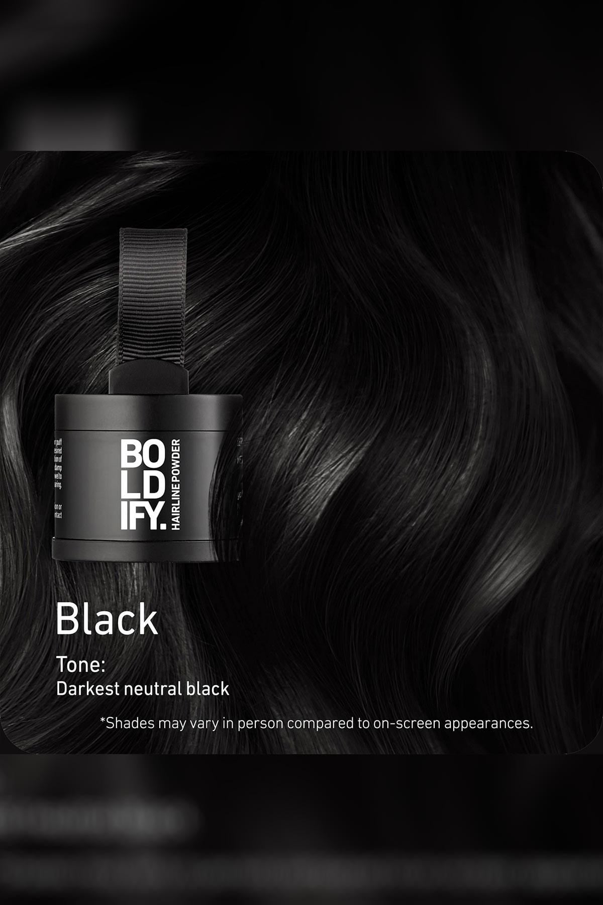 Boldify Hairline Powder Dip Kapatıcı Saç Pudrası Siyah 4GR