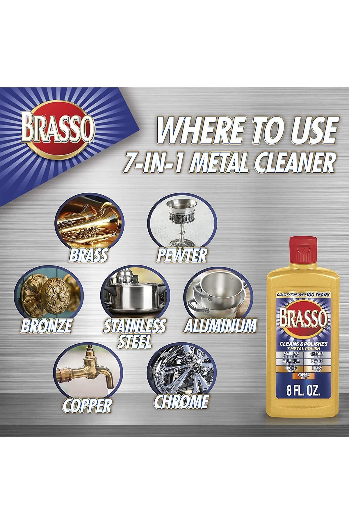 Brasso Metal Temizleyici ve Parlatıcı 236ML
