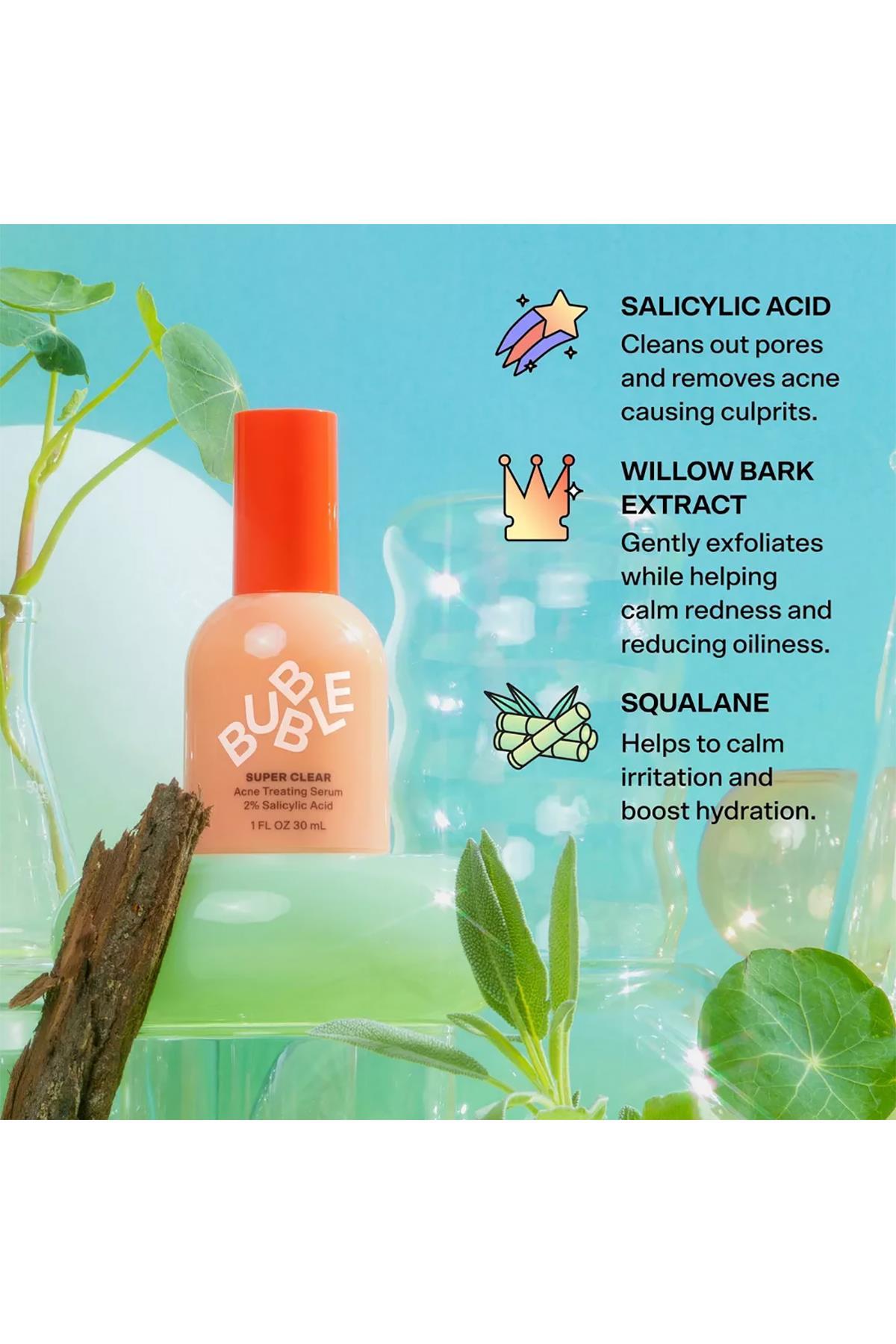 Bubble Skincare Super Clear Salisilik Asitli Arındırıcı Yüz Serumu 30ML