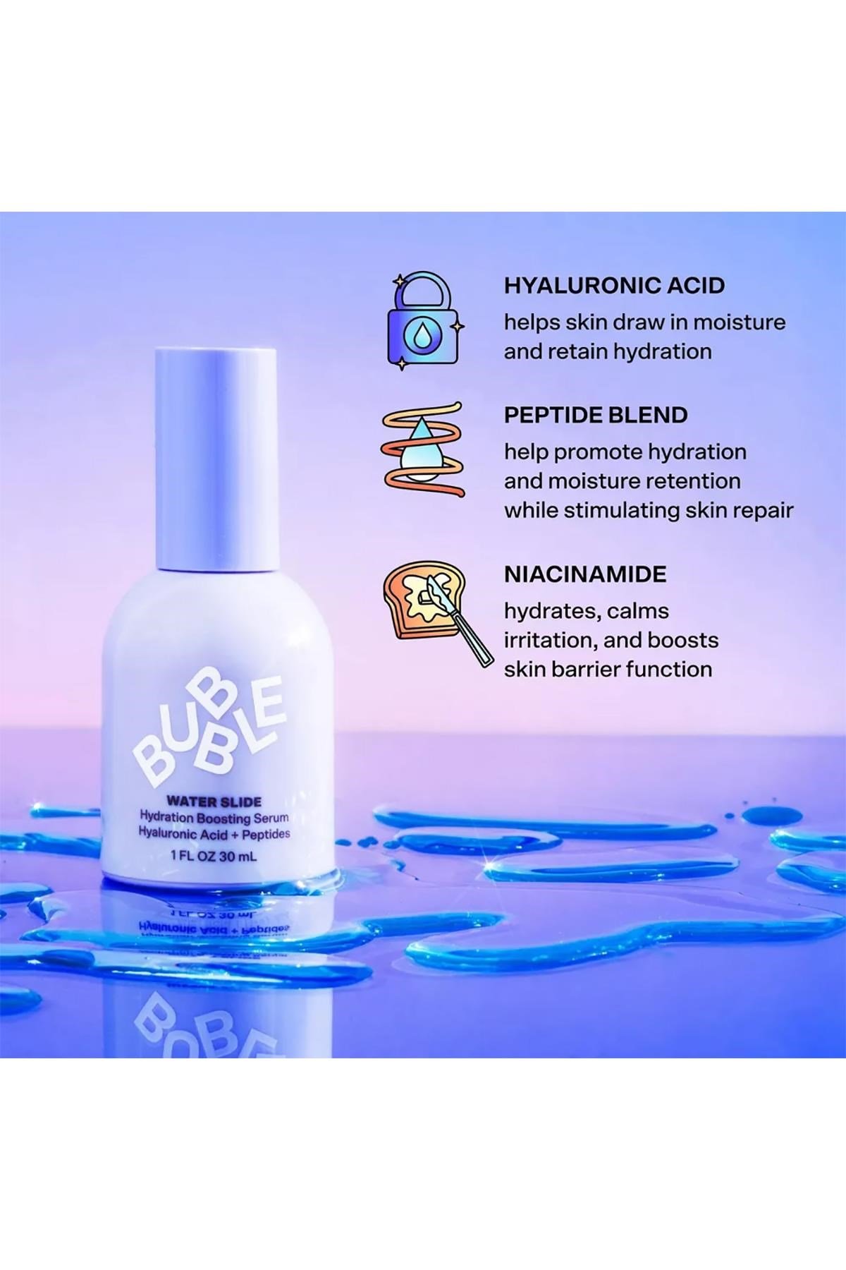 Bubble Skincare Water Slide Nemlendirici Yüz Serumu 30ML