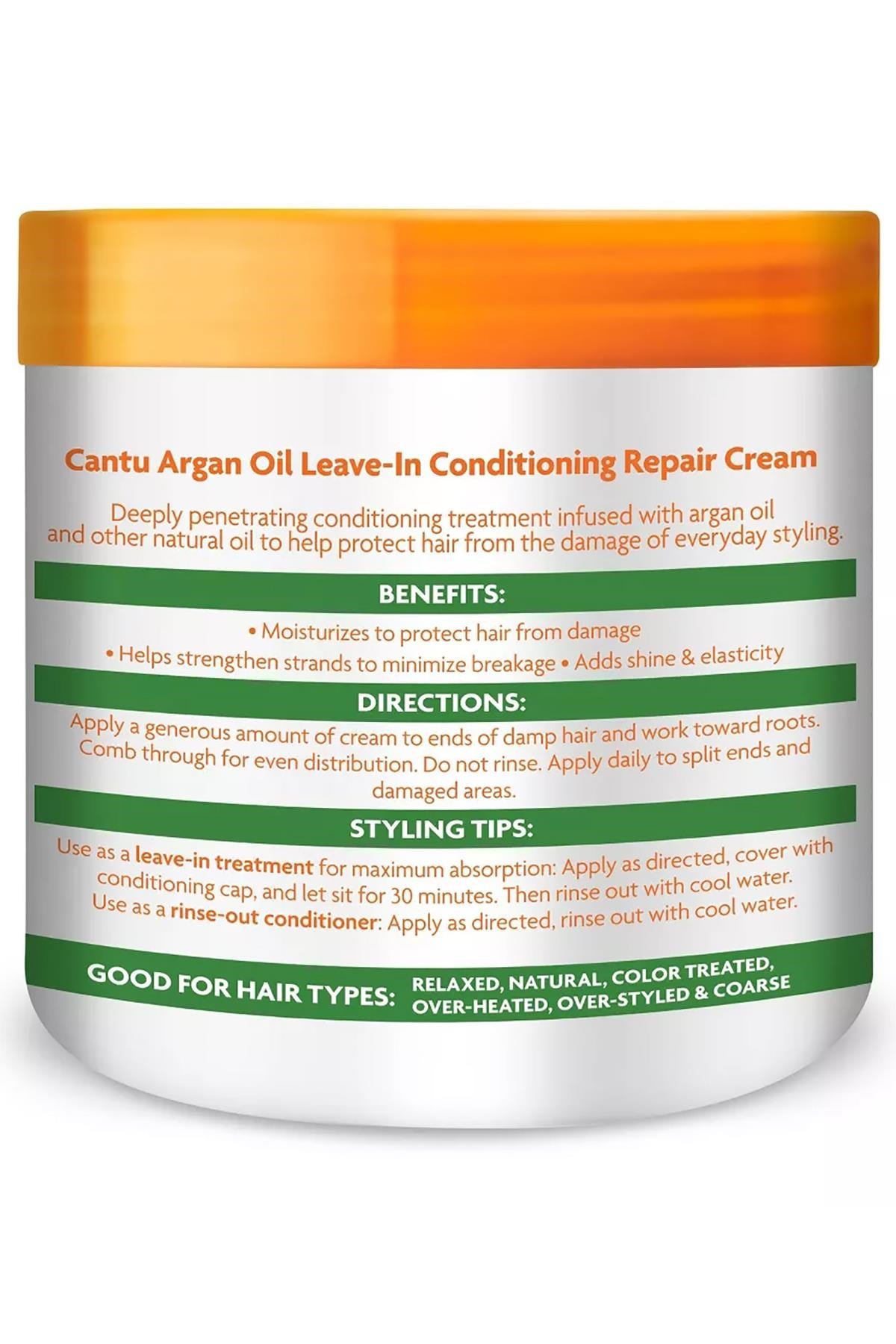 Cantu Argan Yağlı Onarıcı Durulanmayan Saç Bakım Kremi 453GR