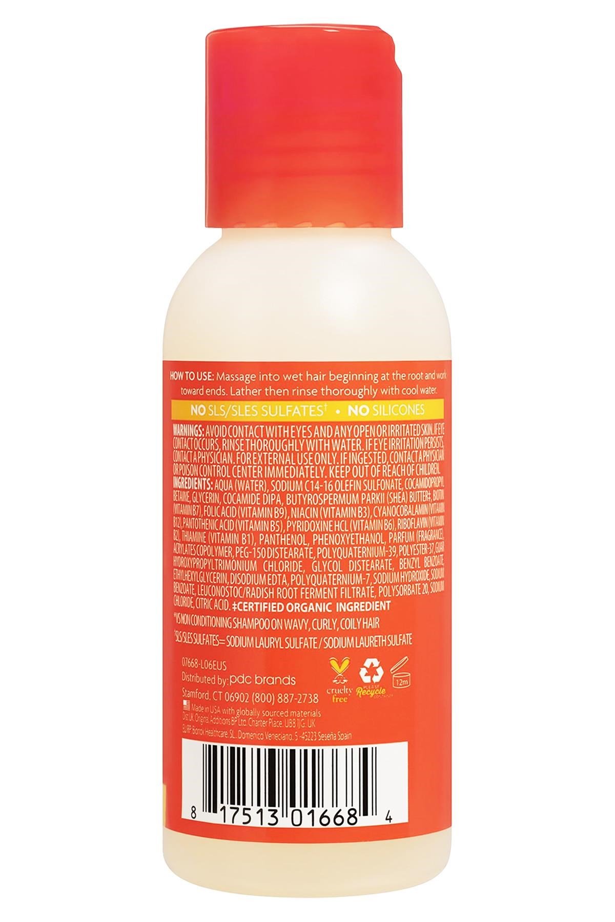 Cantu Cleansing Cream Sülfatsız Şampuan 89ML Seyahat Boyu