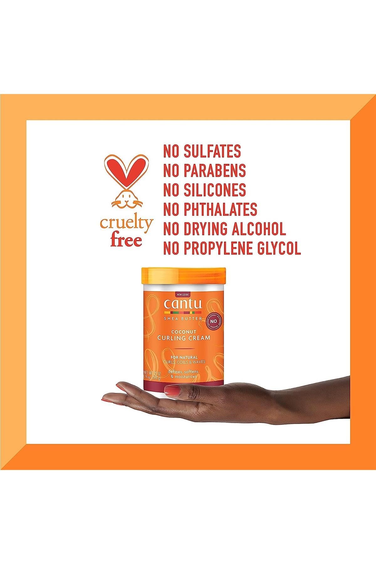 Cantu Coconut Bukle Belirginleştirici Durulanmayan Saç Kremi 709GR