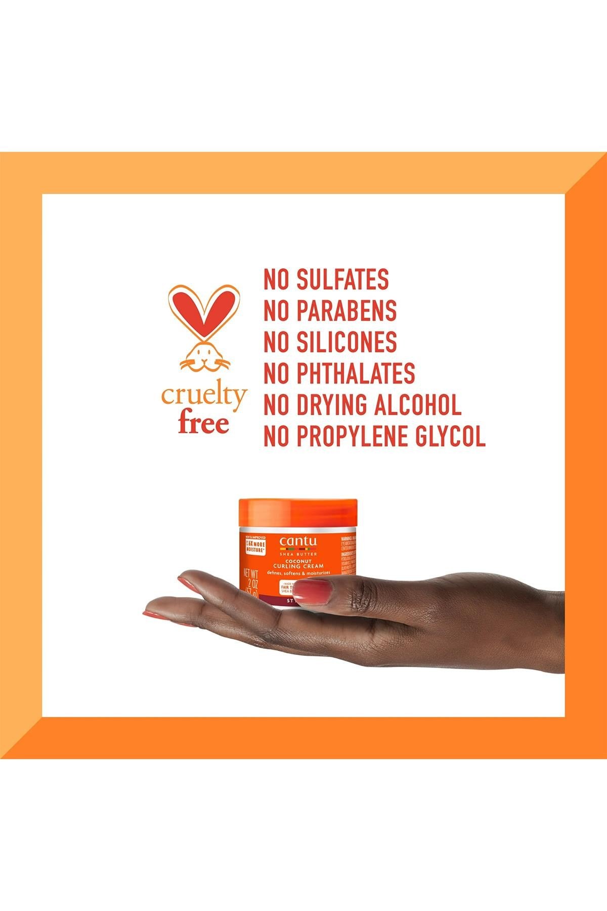 Cantu Coconut Bukle Belirginleştirici Durulanmayan Saç Kremi 57GR
