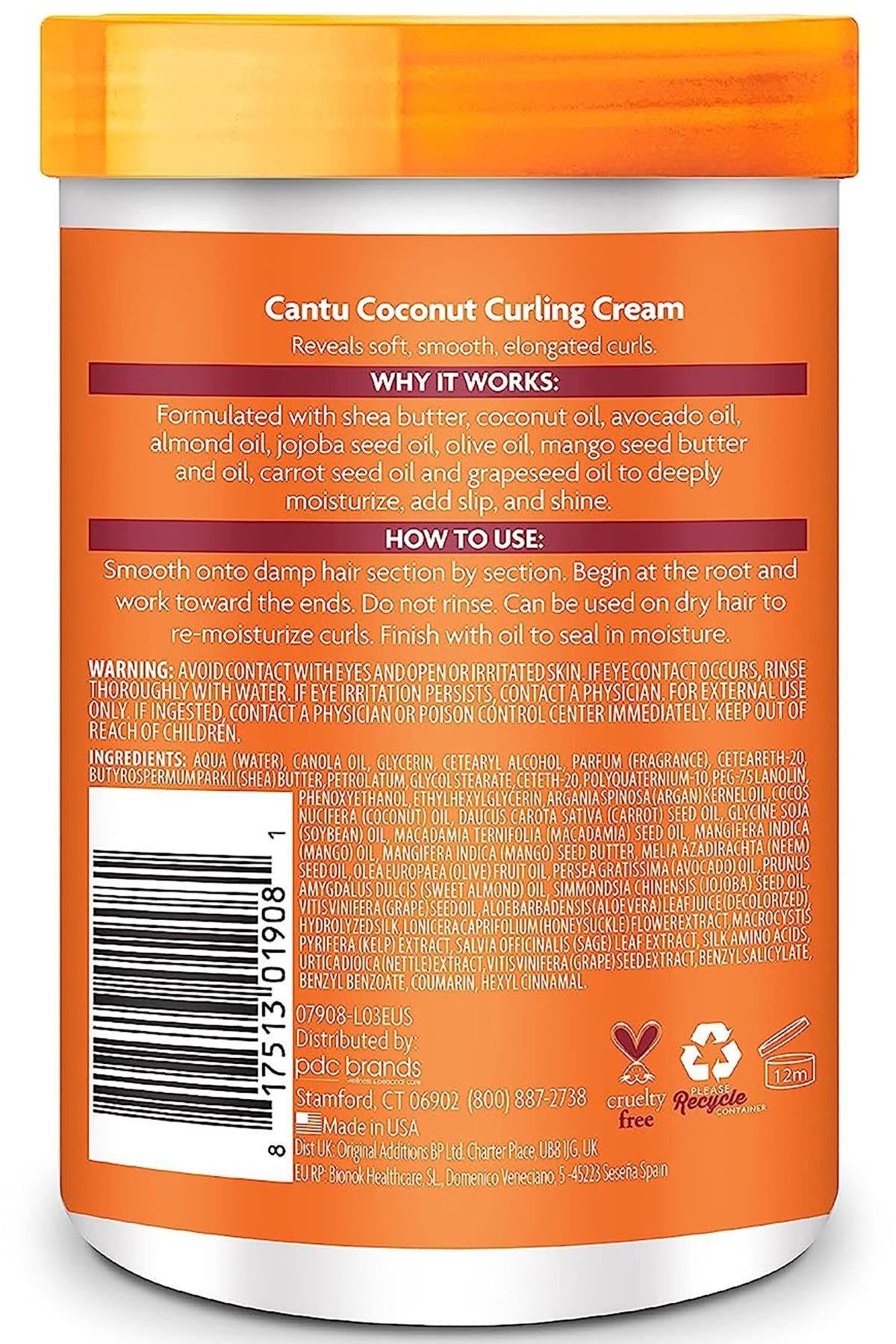 Cantu Coconut Bukle Belirginleştirici Durulanmayan Saç Kremi 709GR