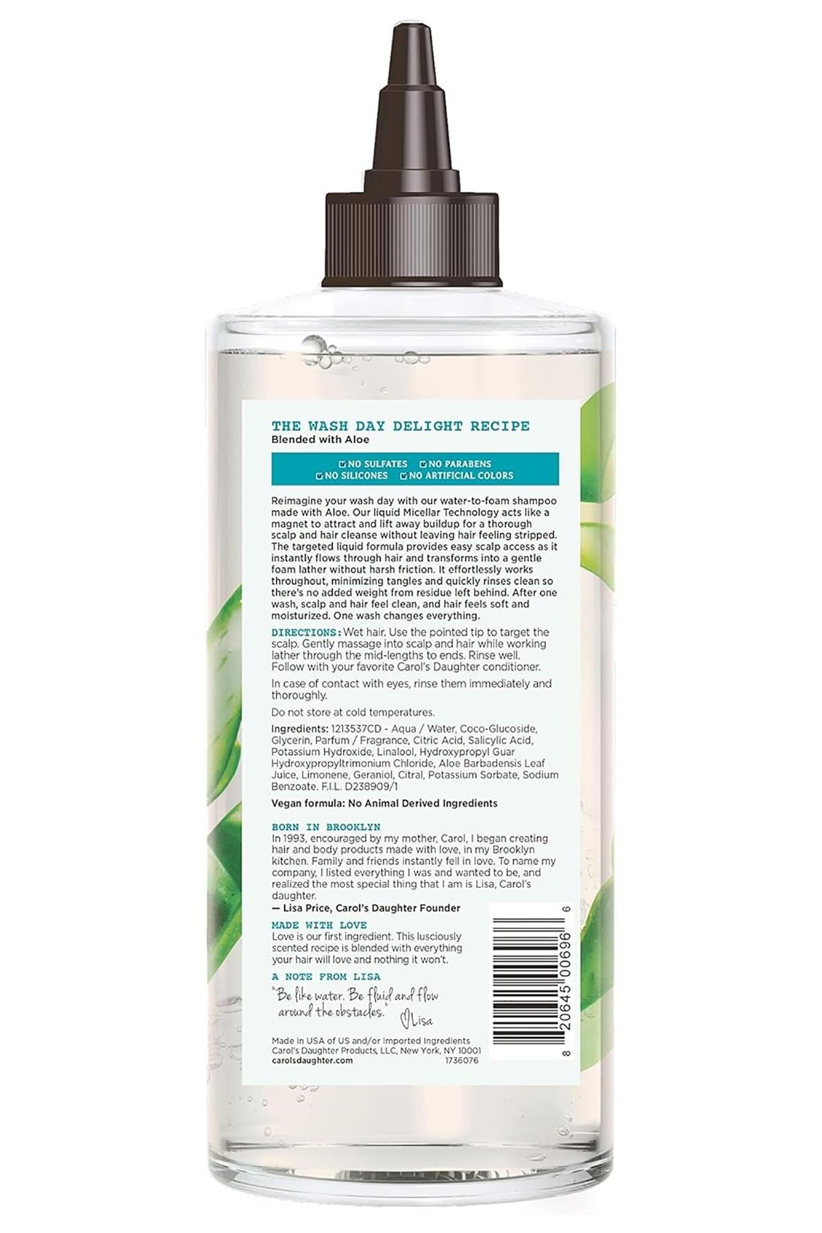 Carol’s Daughter Wash Day Delight Aloe Sülfatsız Şampuan 500ML