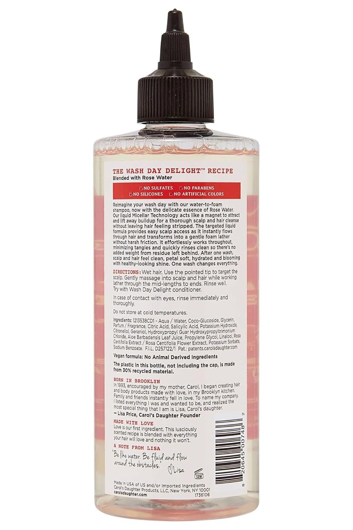 Carol’s Daughter Wash Day Delight Rose Sülfatsız Şampuan 500ML