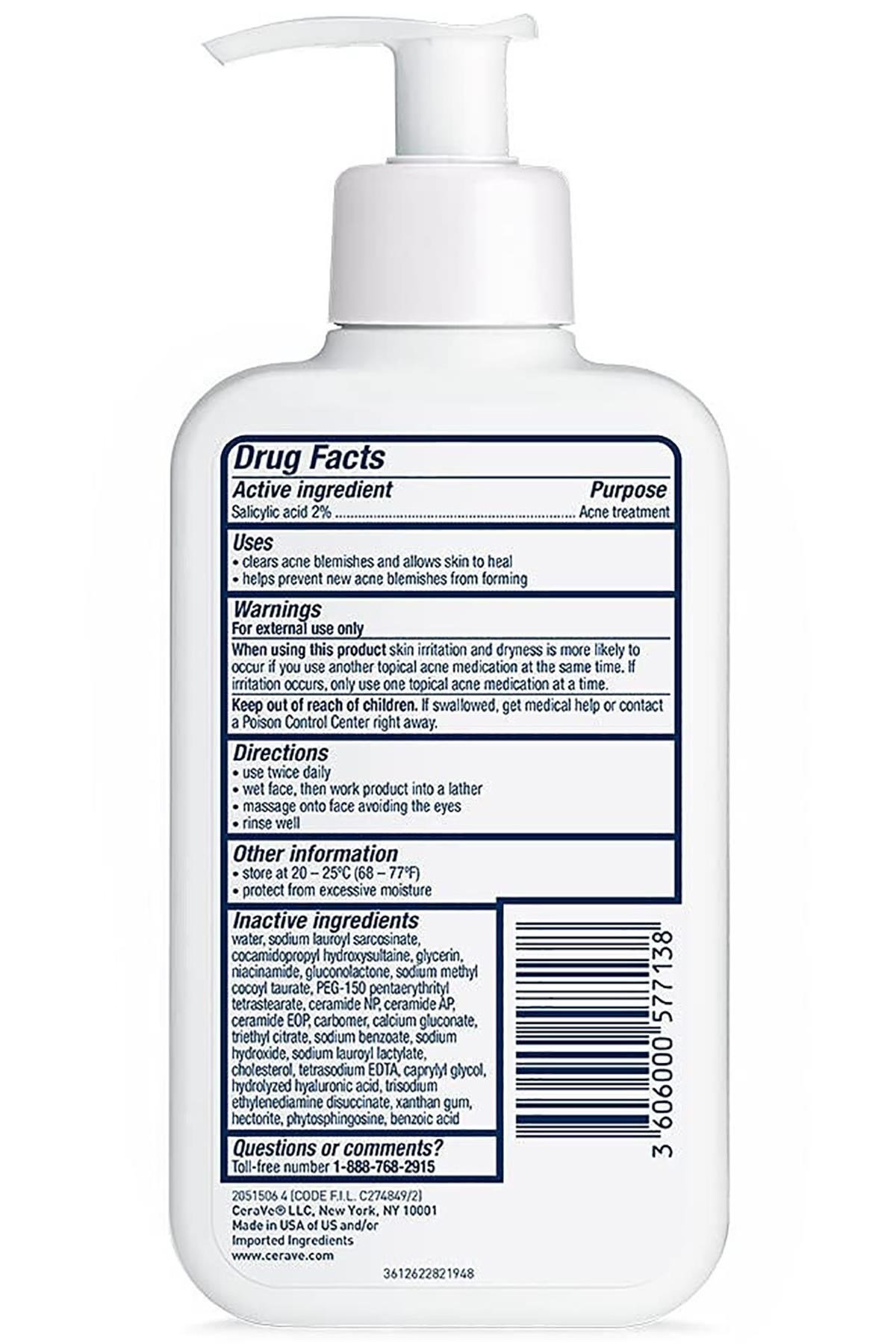 CeraVe Akne Kontrolü Temizleyici 237ML