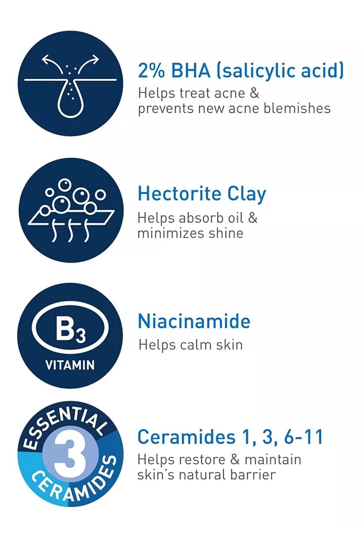 CeraVe Akne Kontrolü Temizleyici 473ML