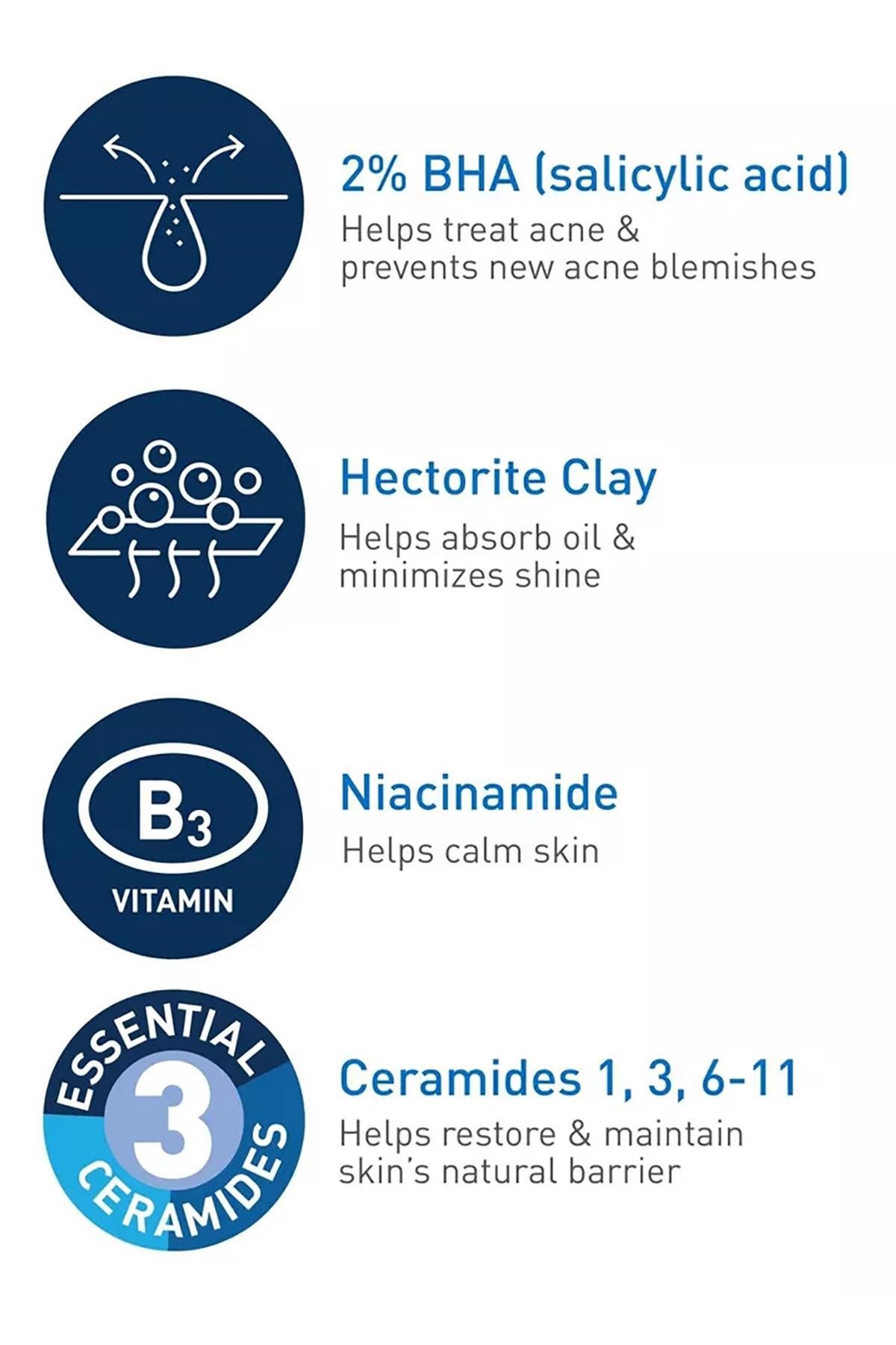 CeraVe Akne Kontrolü Temizleyici 473ML