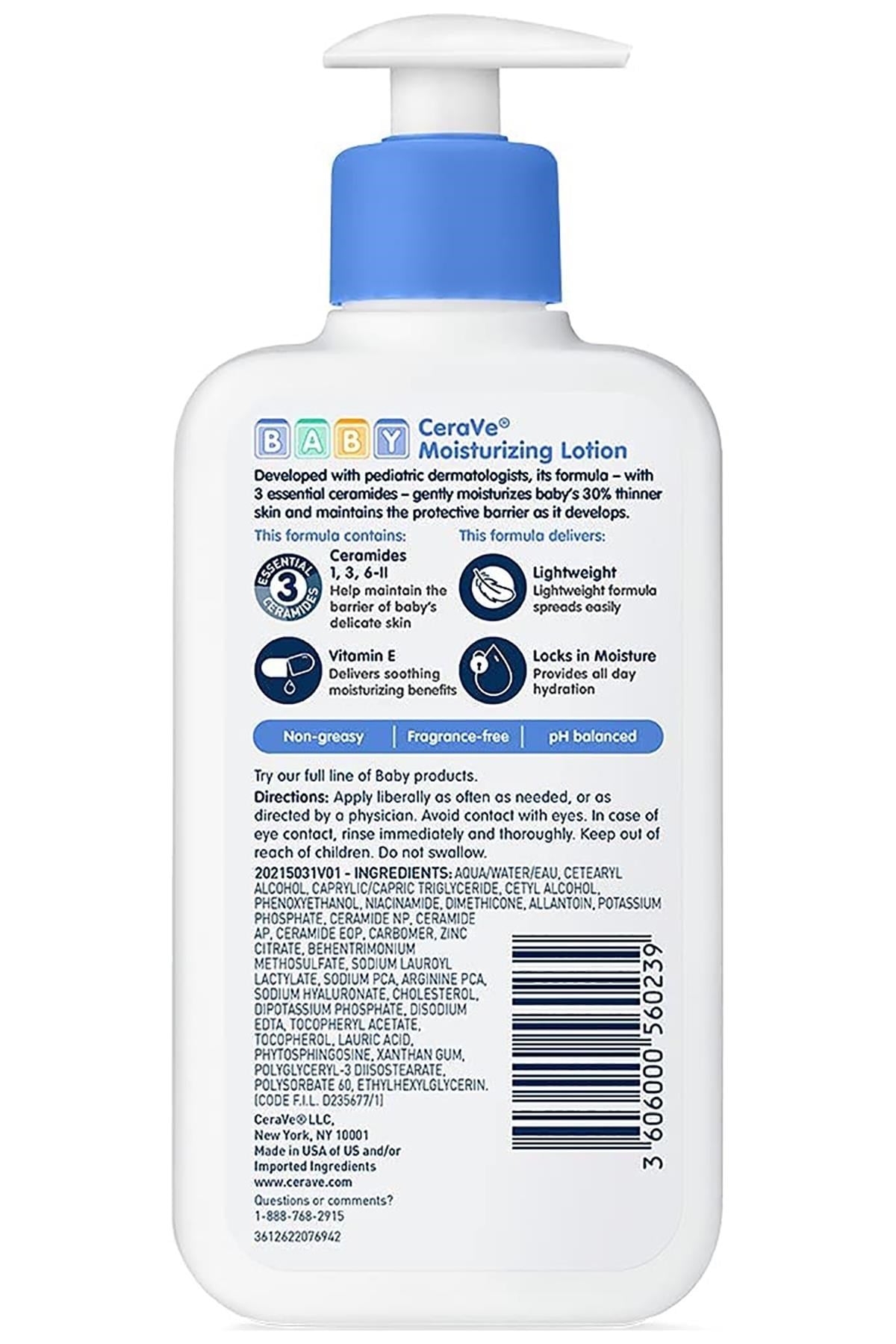 CeraVe Baby Nemlendirici Bebek Losyonu 237ML