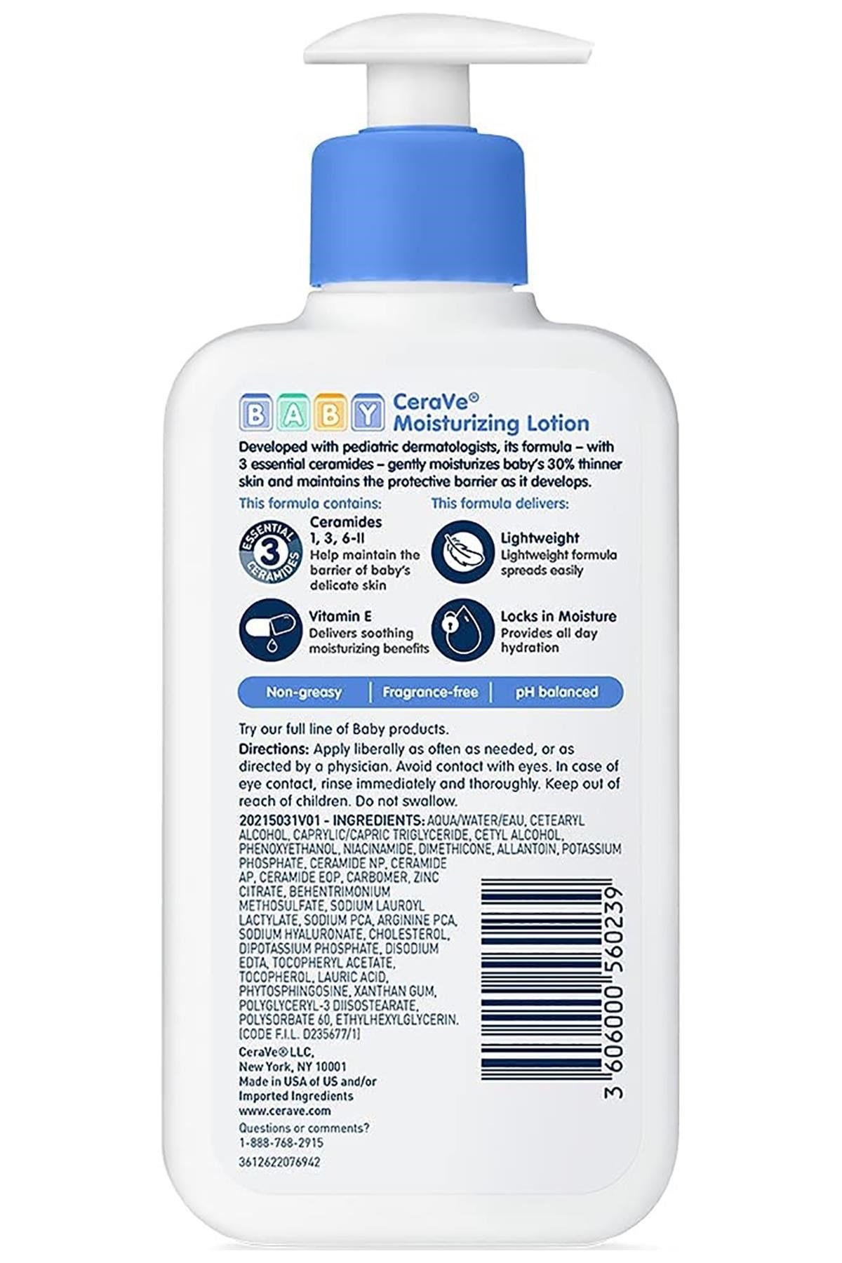 CeraVe Baby Nemlendirici Bebek Losyonu 237ML