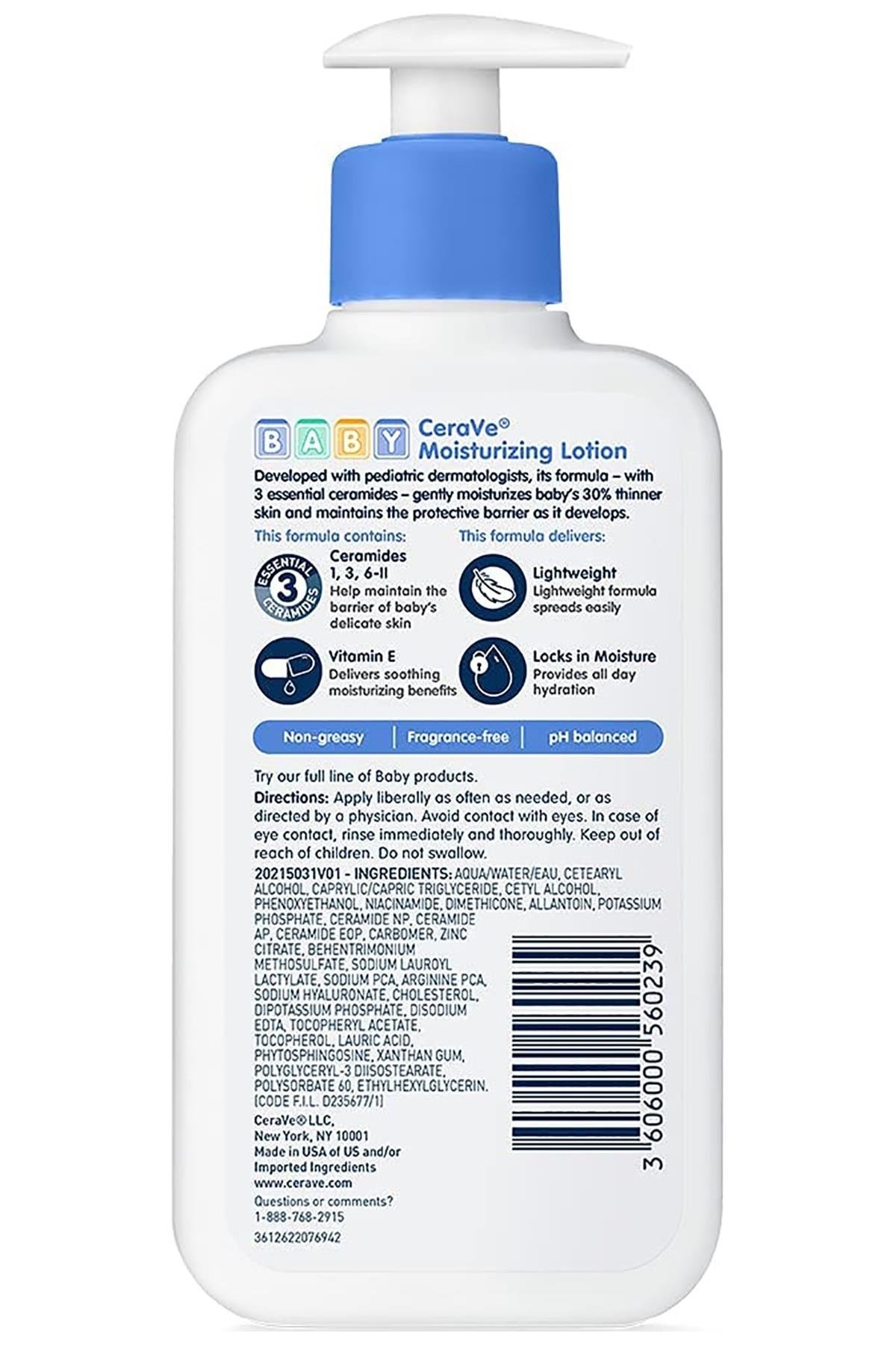 CeraVe Baby Nemlendirici Bebek Losyonu 237ML