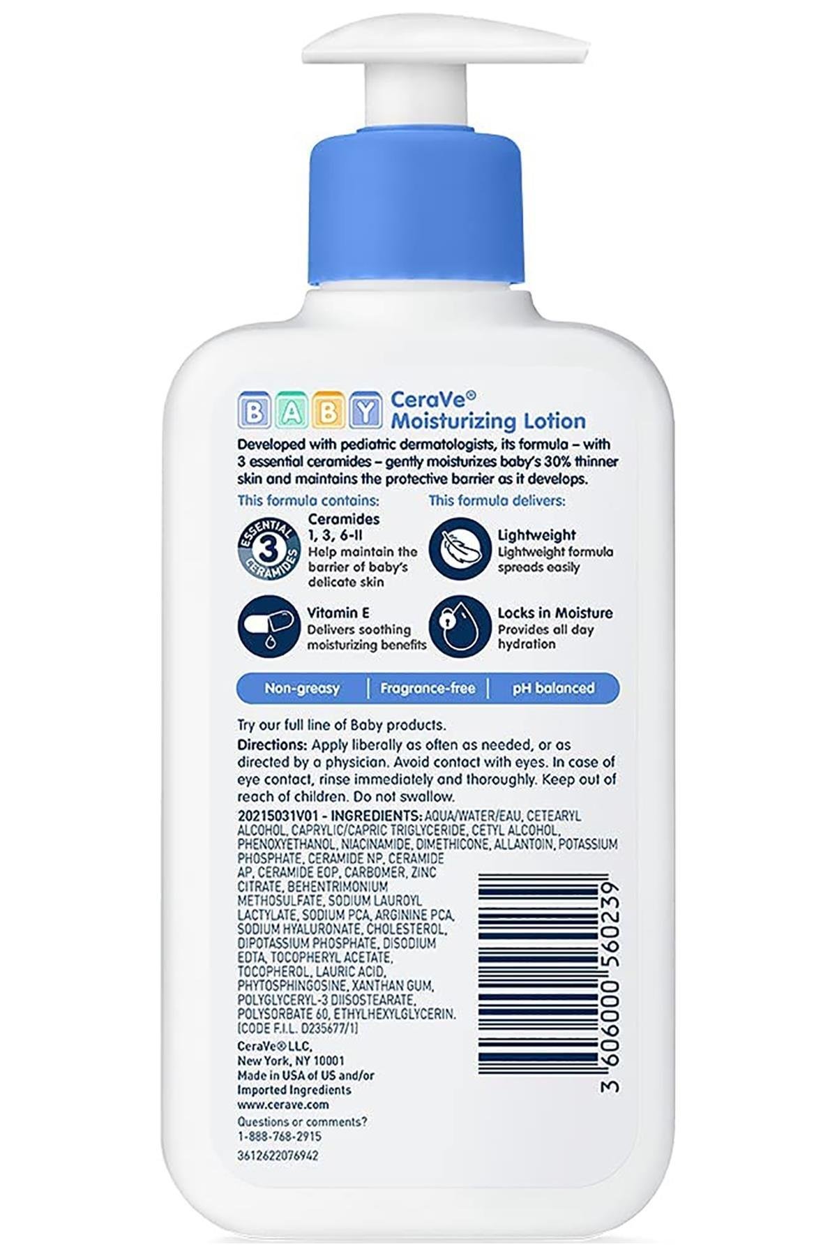 CeraVe Baby Nemlendirici Bebek Losyonu 237ML