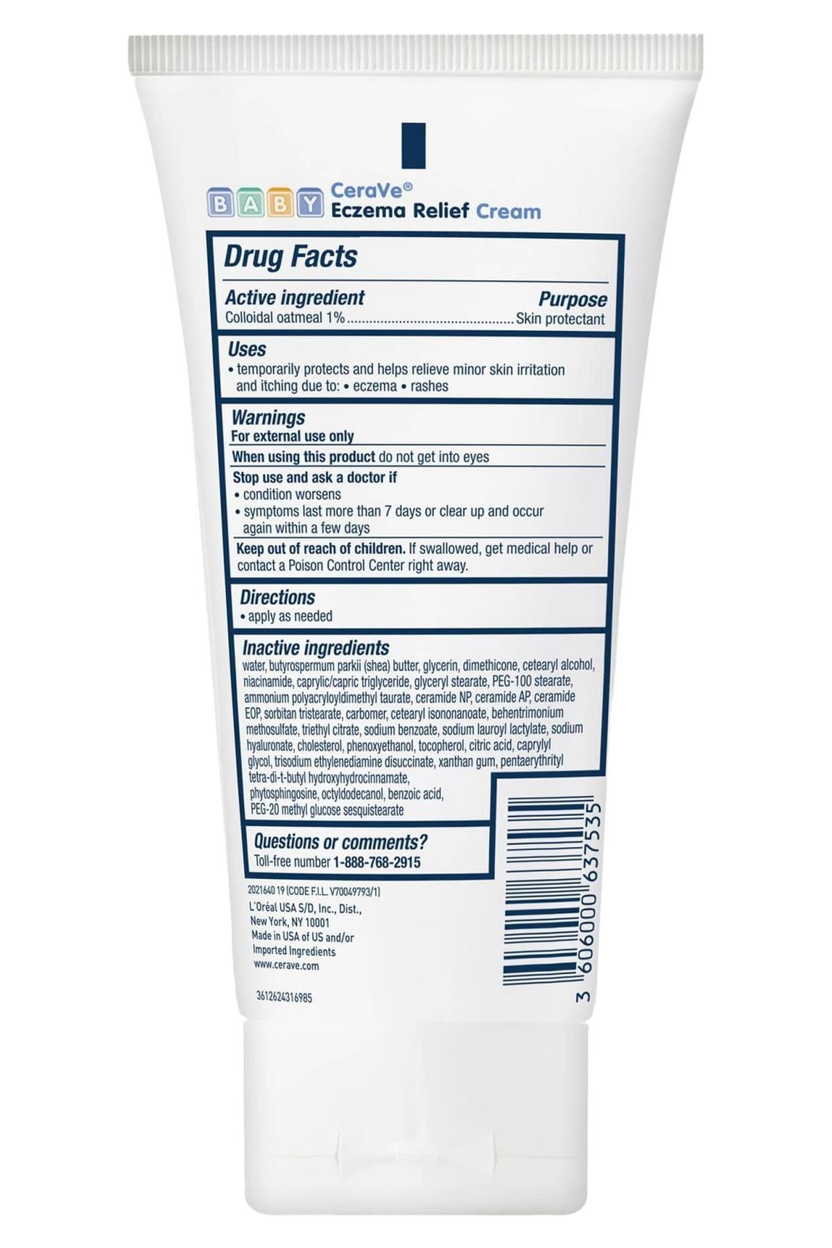 CeraVe Eczema Relief Nemlendirici Bebek Kremi 142GR