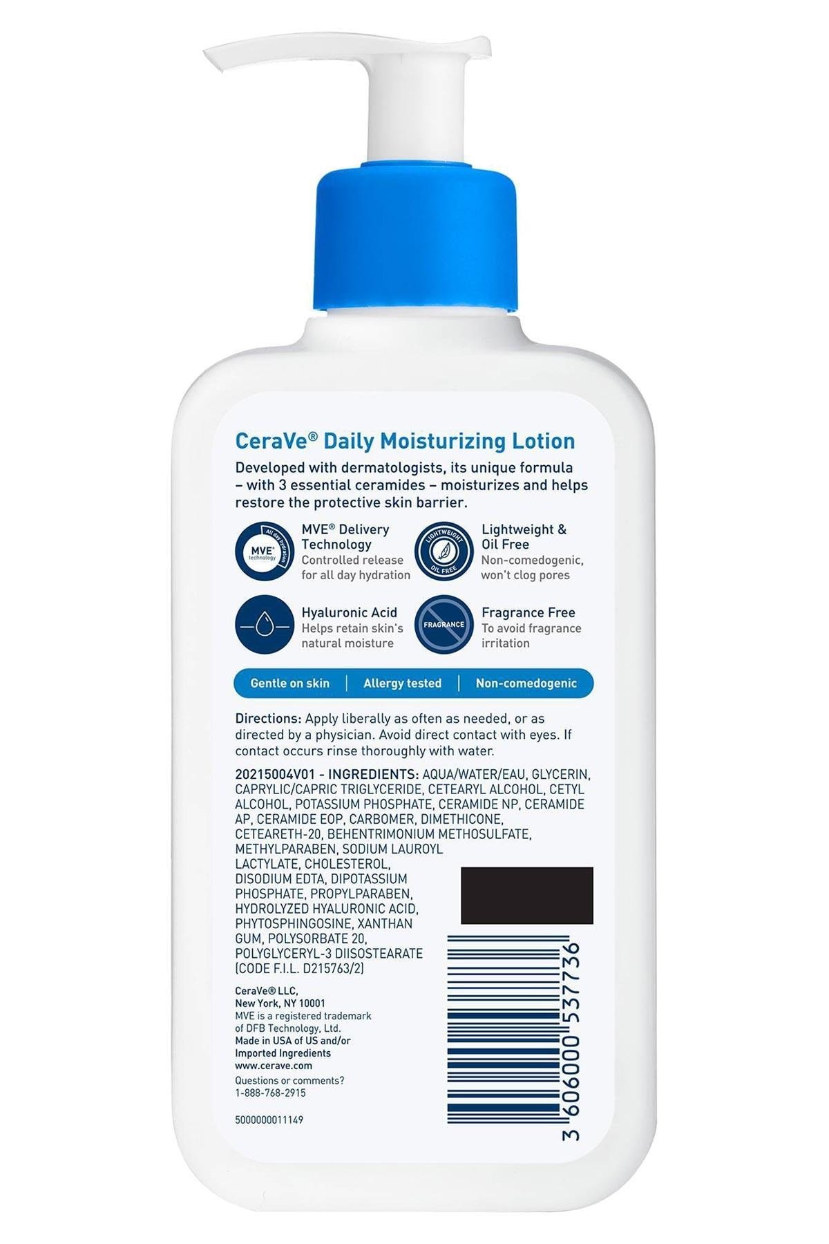 CeraVe Günlük Nemlendirici Yüz ve Vücut Losyonu 237ML