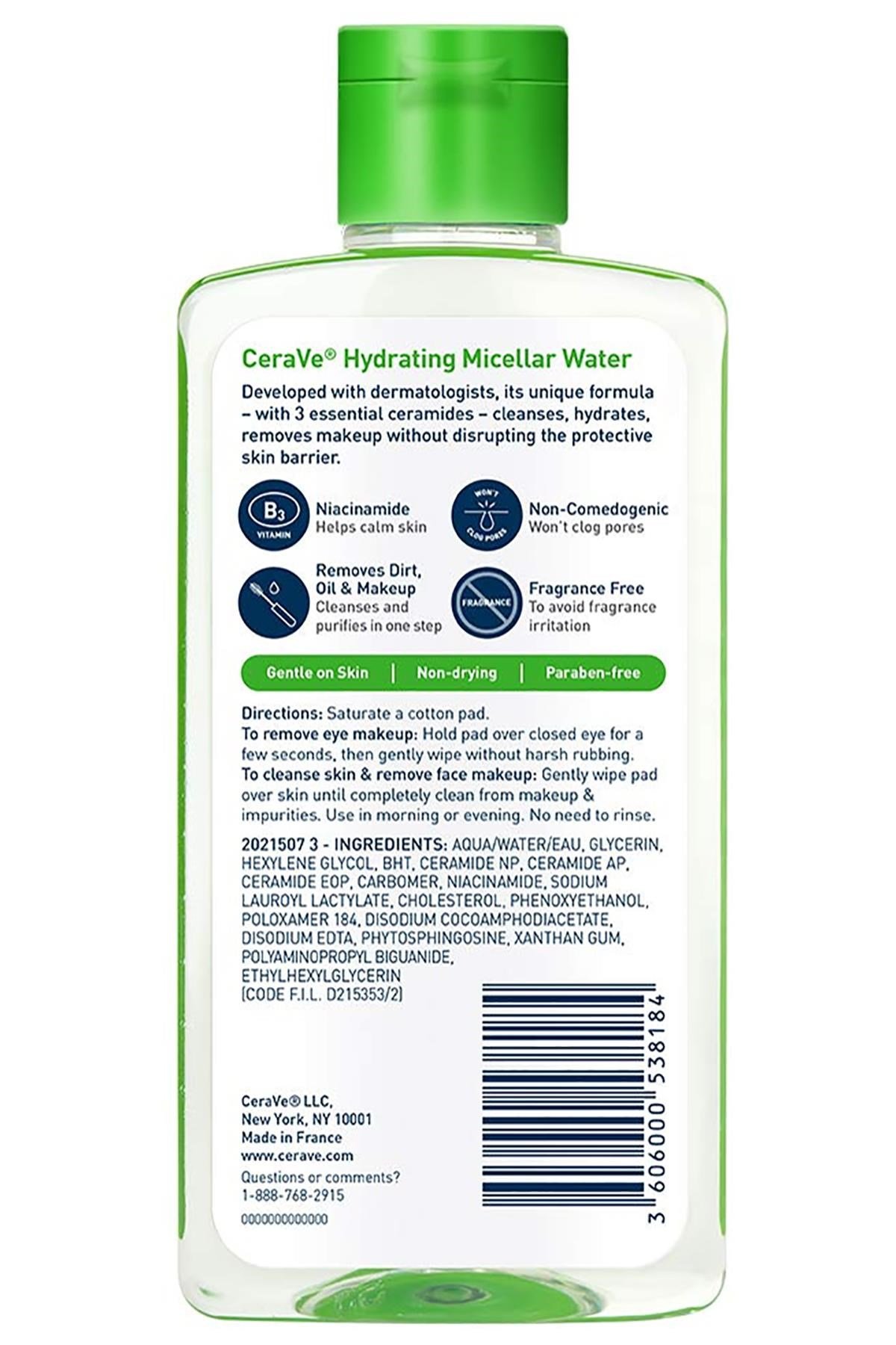 CeraVe Hydrating Micellar Water Makyaj Temizleme Suyu 296ML