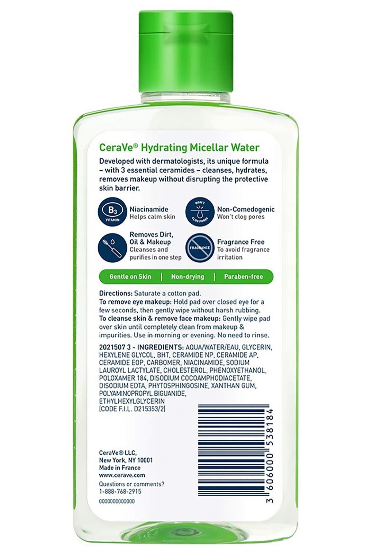 CeraVe Hydrating Micellar Water Makyaj Temizleme Suyu 296ML