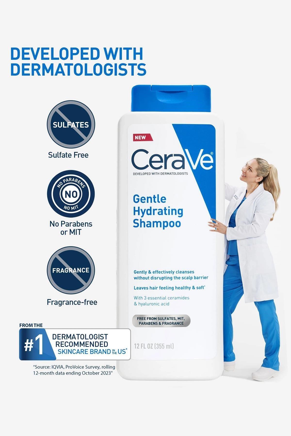 CeraVe Nazik Nemlendirici Şampuan 355ML