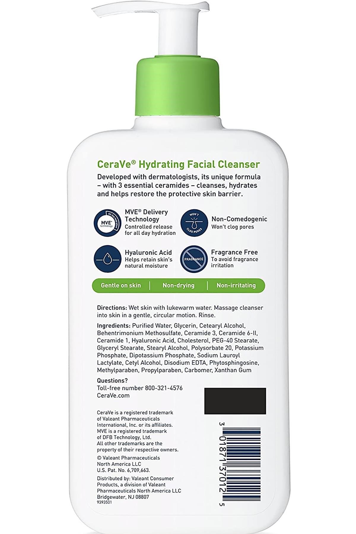 CeraVe Nemlendiren Yüz Temizleyici 355ML