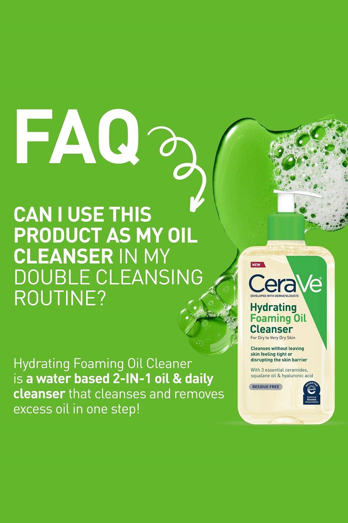 CeraVe Nemlendirici Köpüren Cilt Temizleyici Yağ 237ML